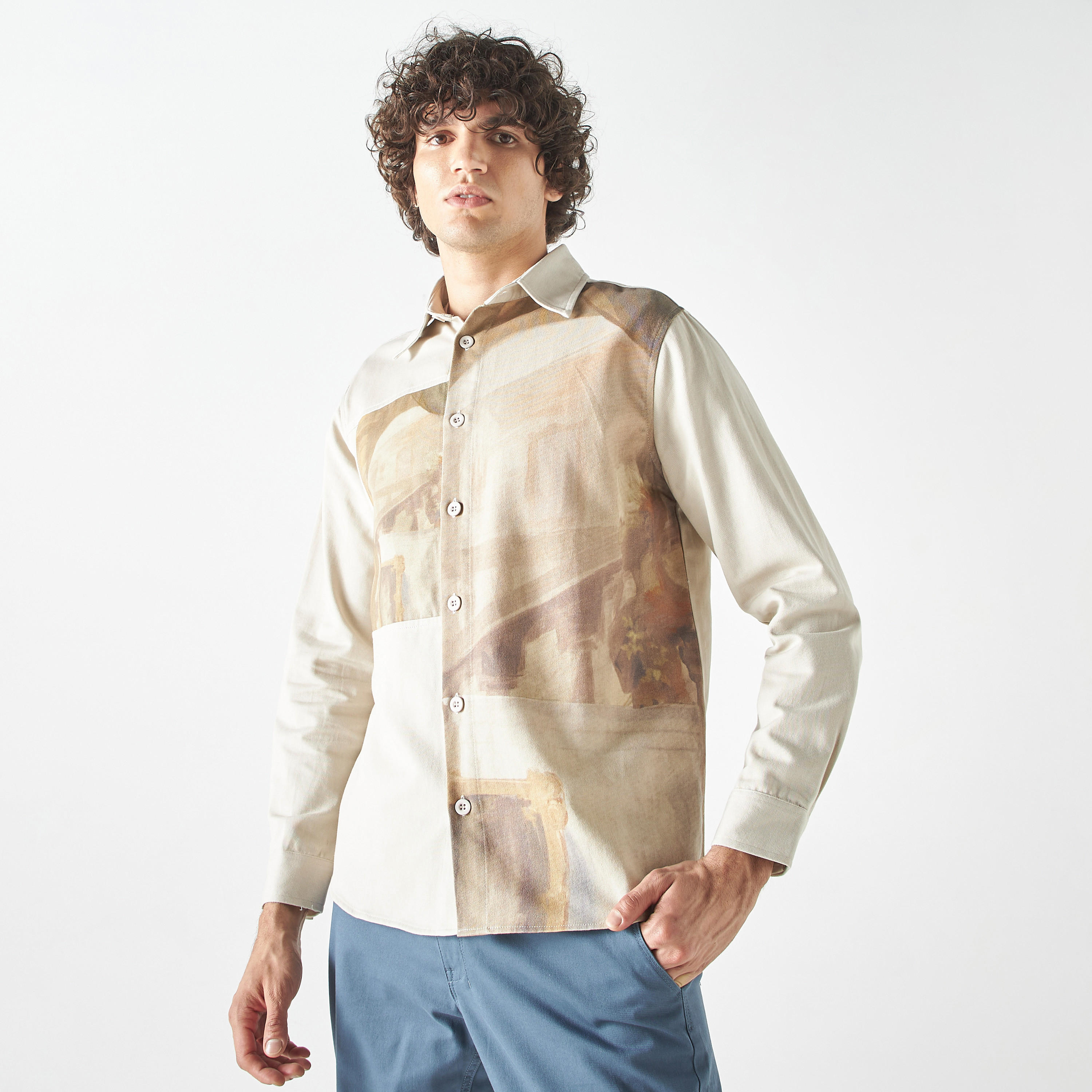 سويت شيرت بأكمام طويلة وطبعات جرافيك من آيكونيك-men-clothing-shirts-image-1