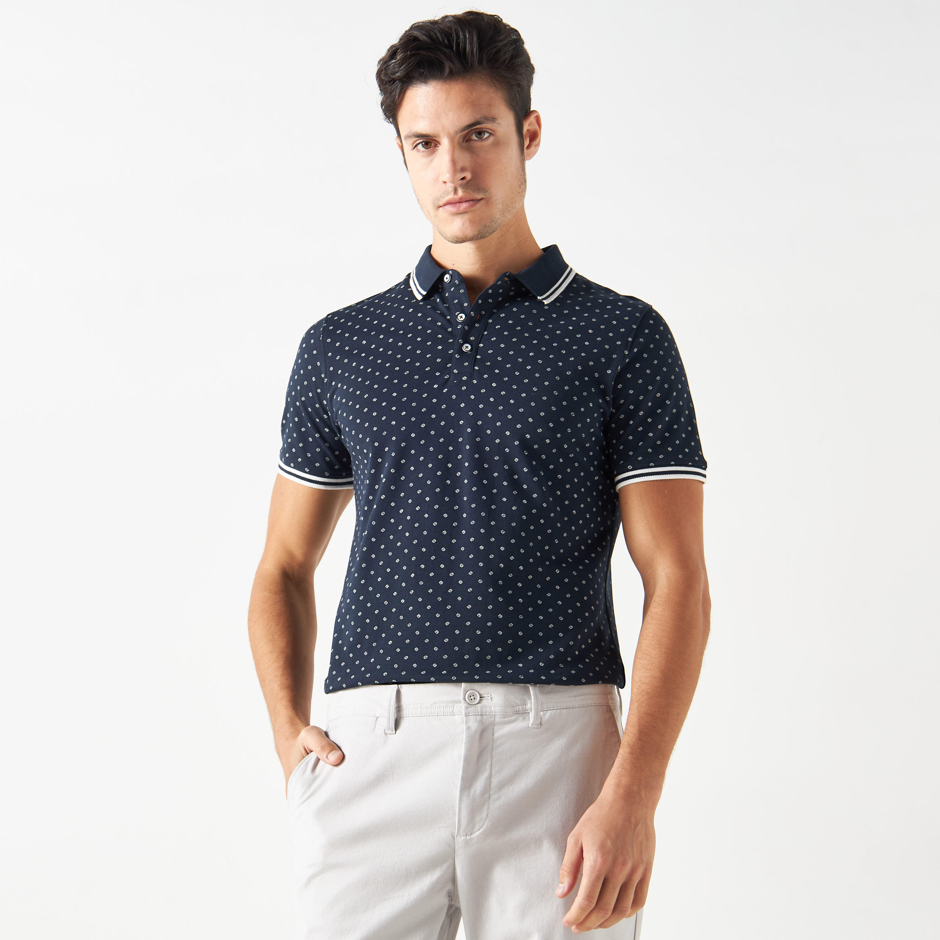 All-Over Print Polo T-shirt with Short Sleeves-men-clothing-tshirtsandpolos-polos-image-1