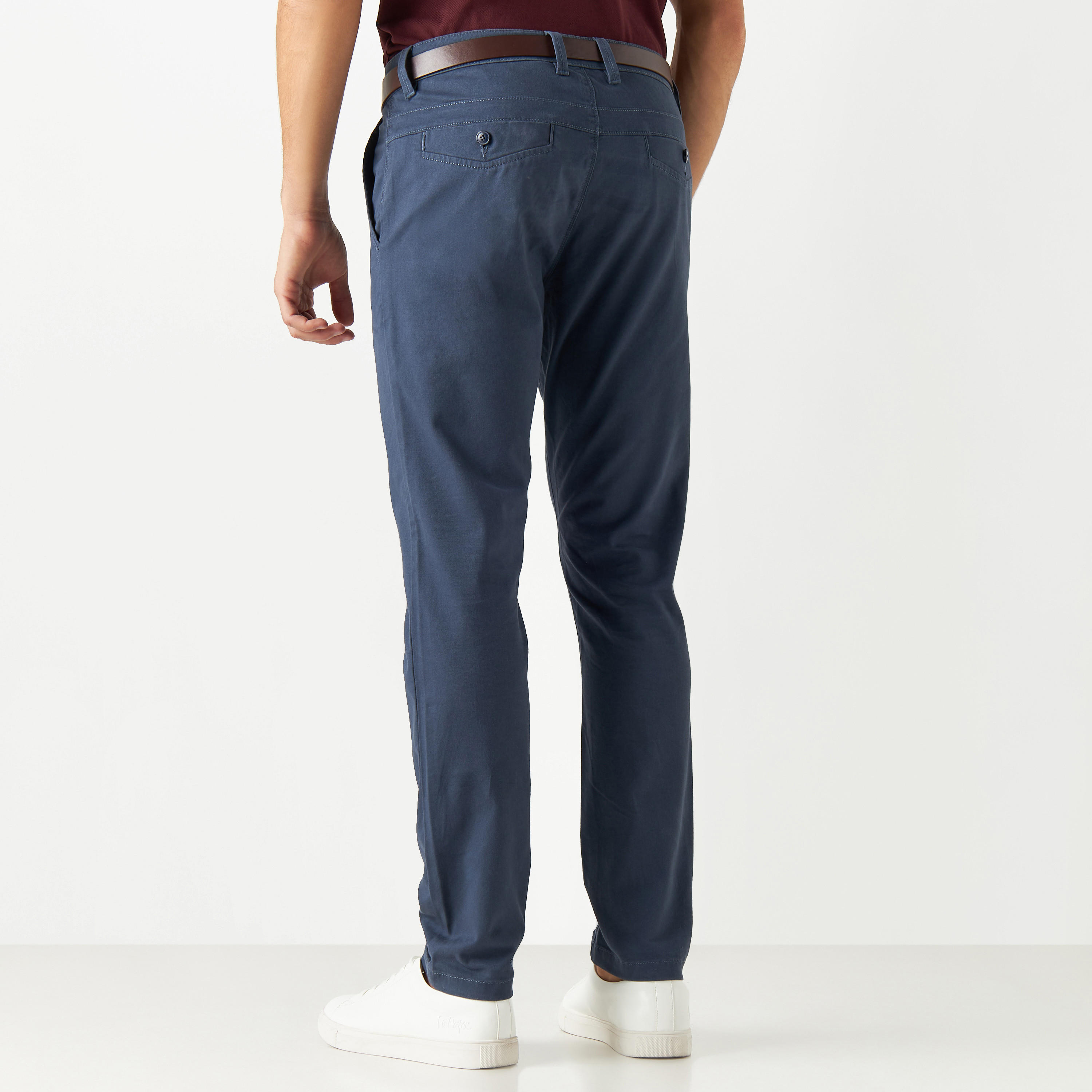 بنطلون تشينو بقصة ضيقة وجيوب-men-clothing-bottoms-trousersandchinos-trousers-image-3
