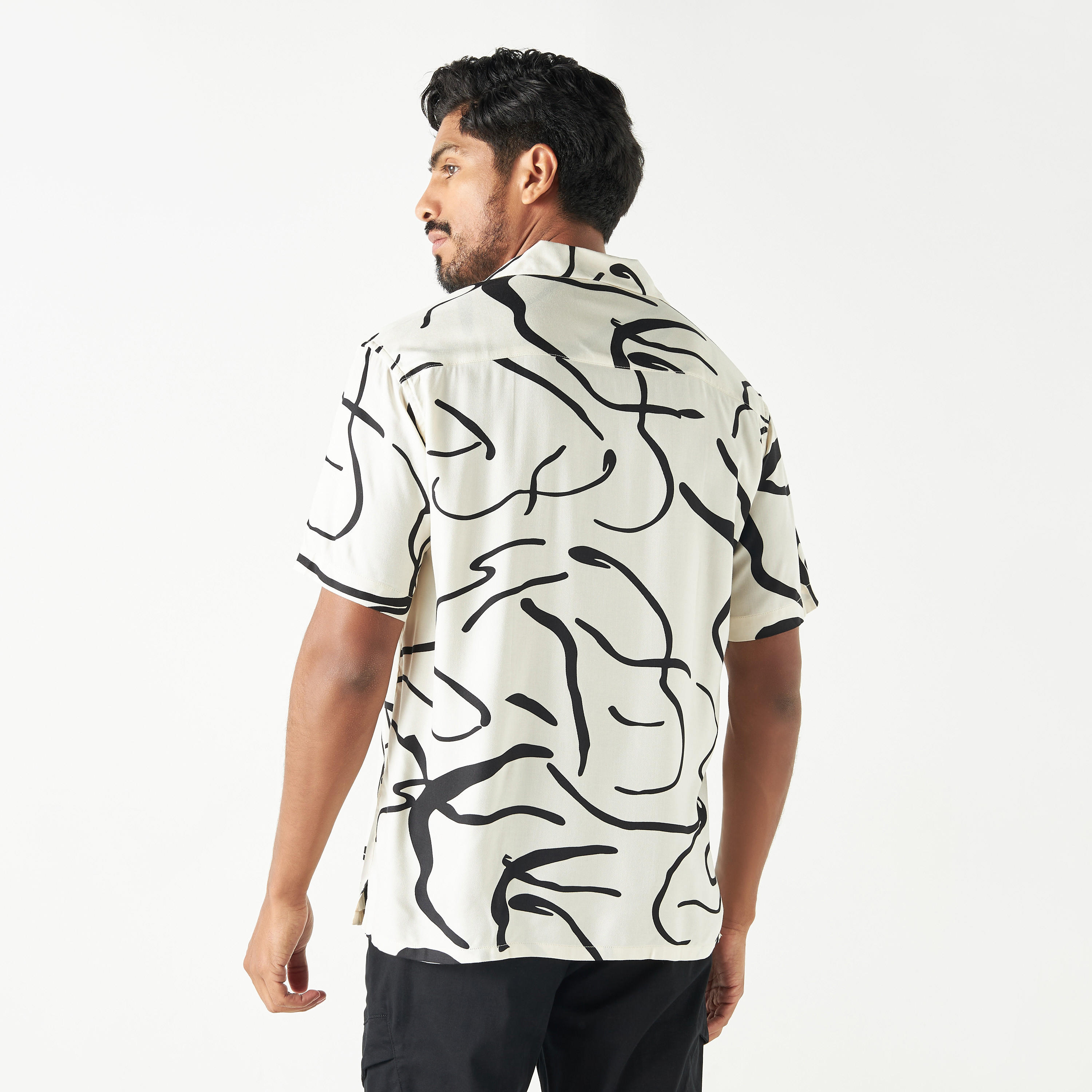 All-Over Print Camp Collar Shirt with Short Sleeves-men-clothing-shirts-image-15