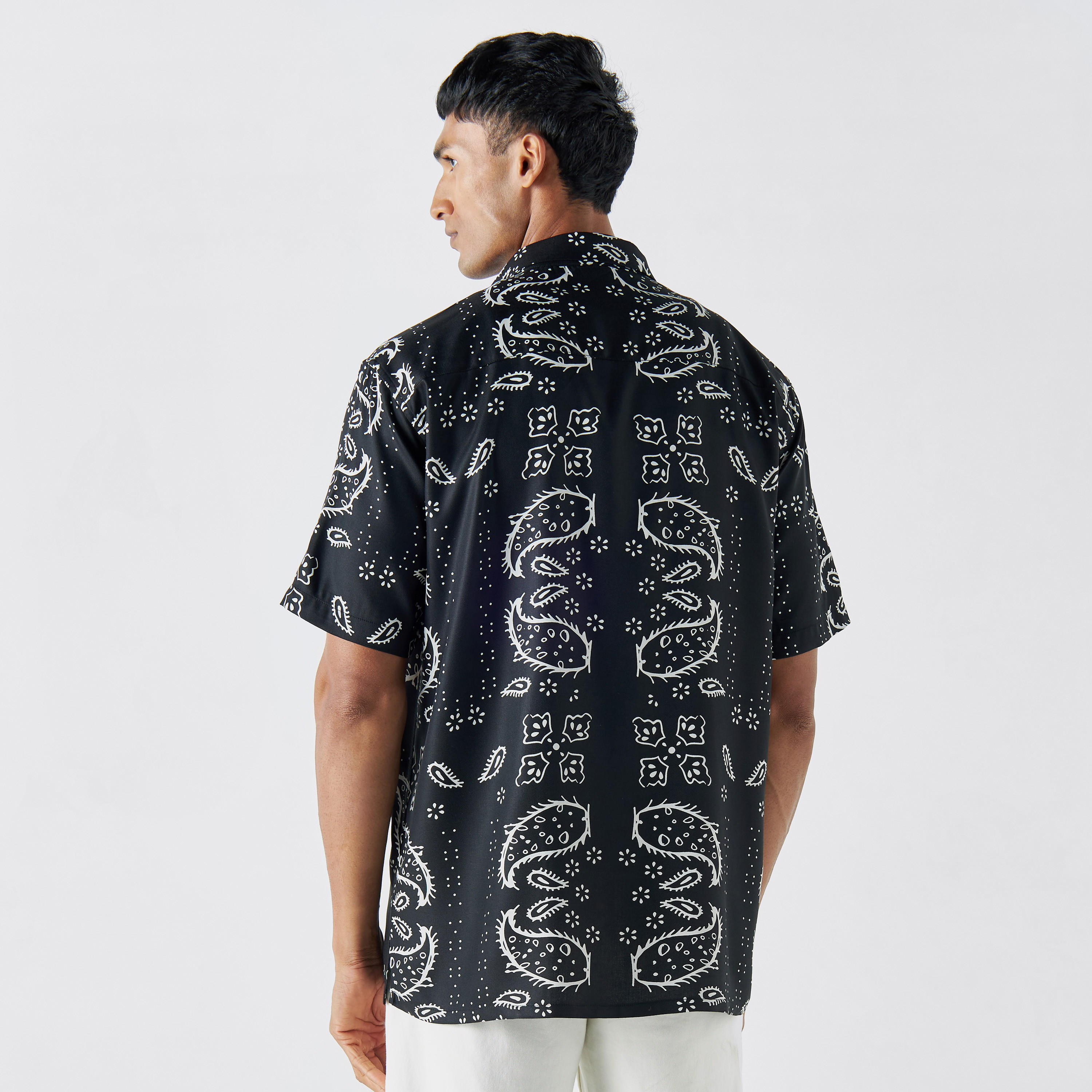 All-Over Print Camp Collar Shirt with Short Sleeves-men-clothing-shirts-image-11