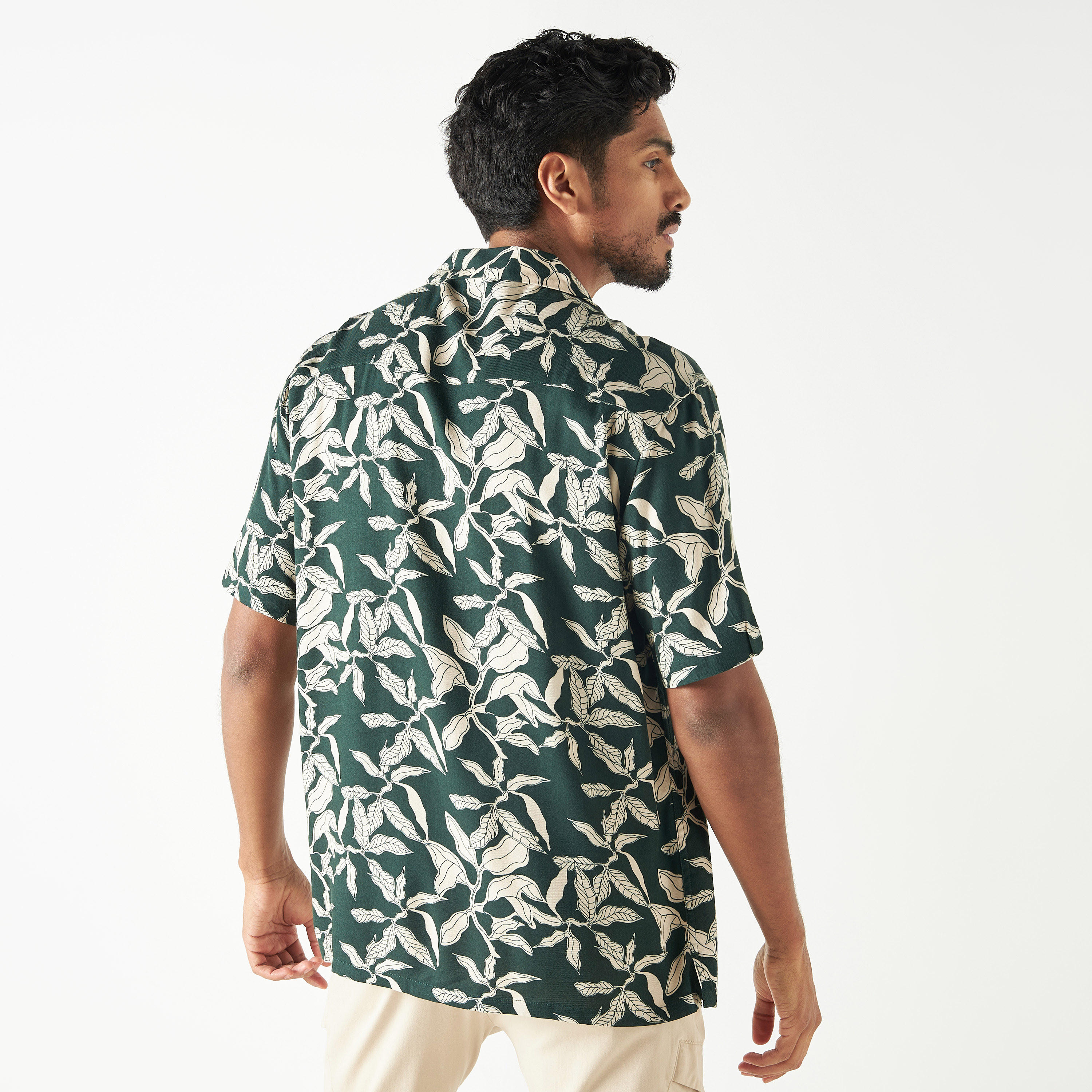 All-Over Print Camp Collar Shirt with Short Sleeves-men-clothing-shirts-image-3