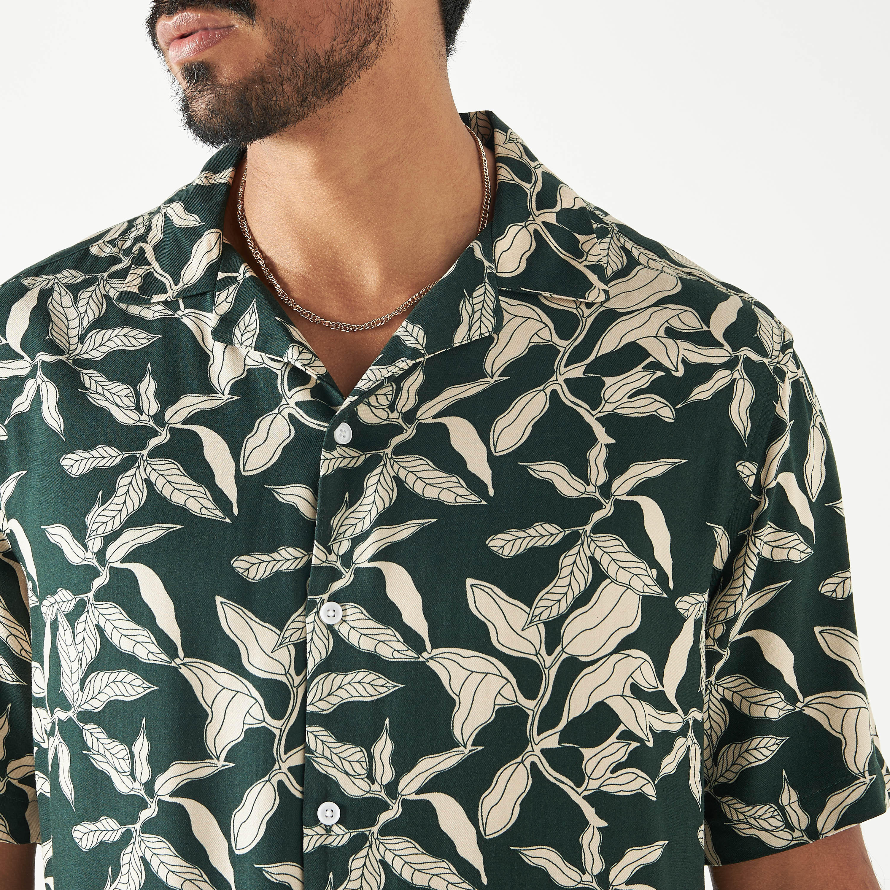All-Over Print Camp Collar Shirt with Short Sleeves-men-clothing-shirts-image-4