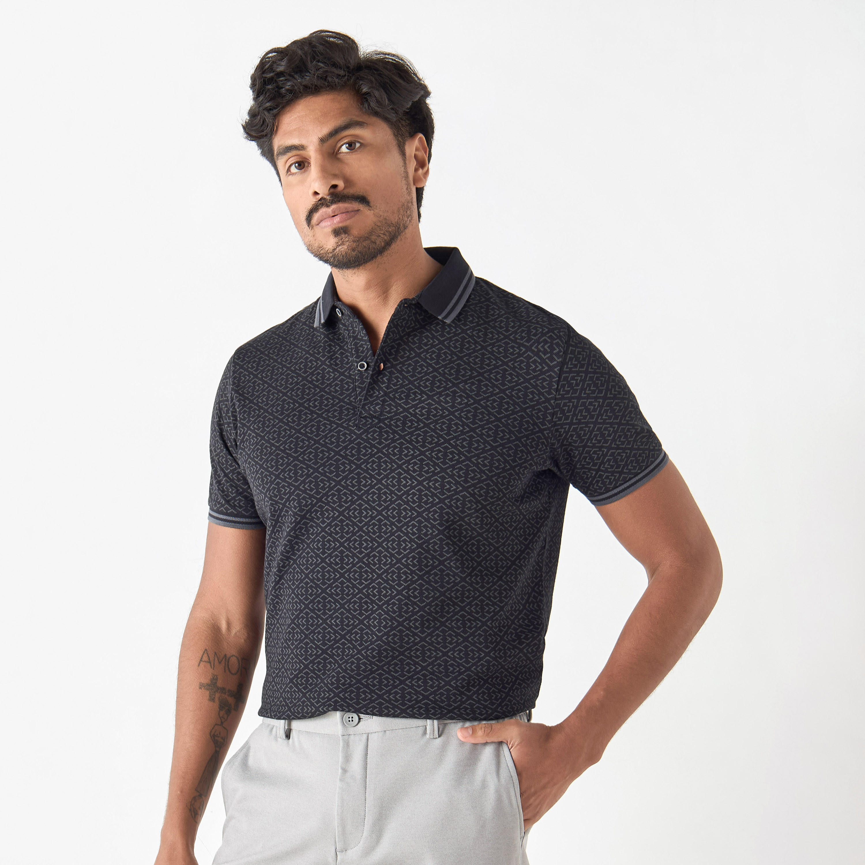 All-Over Print Polo T-shirt with Short Sleeves-men-clothing-tshirtsandpolos-polos-image-1