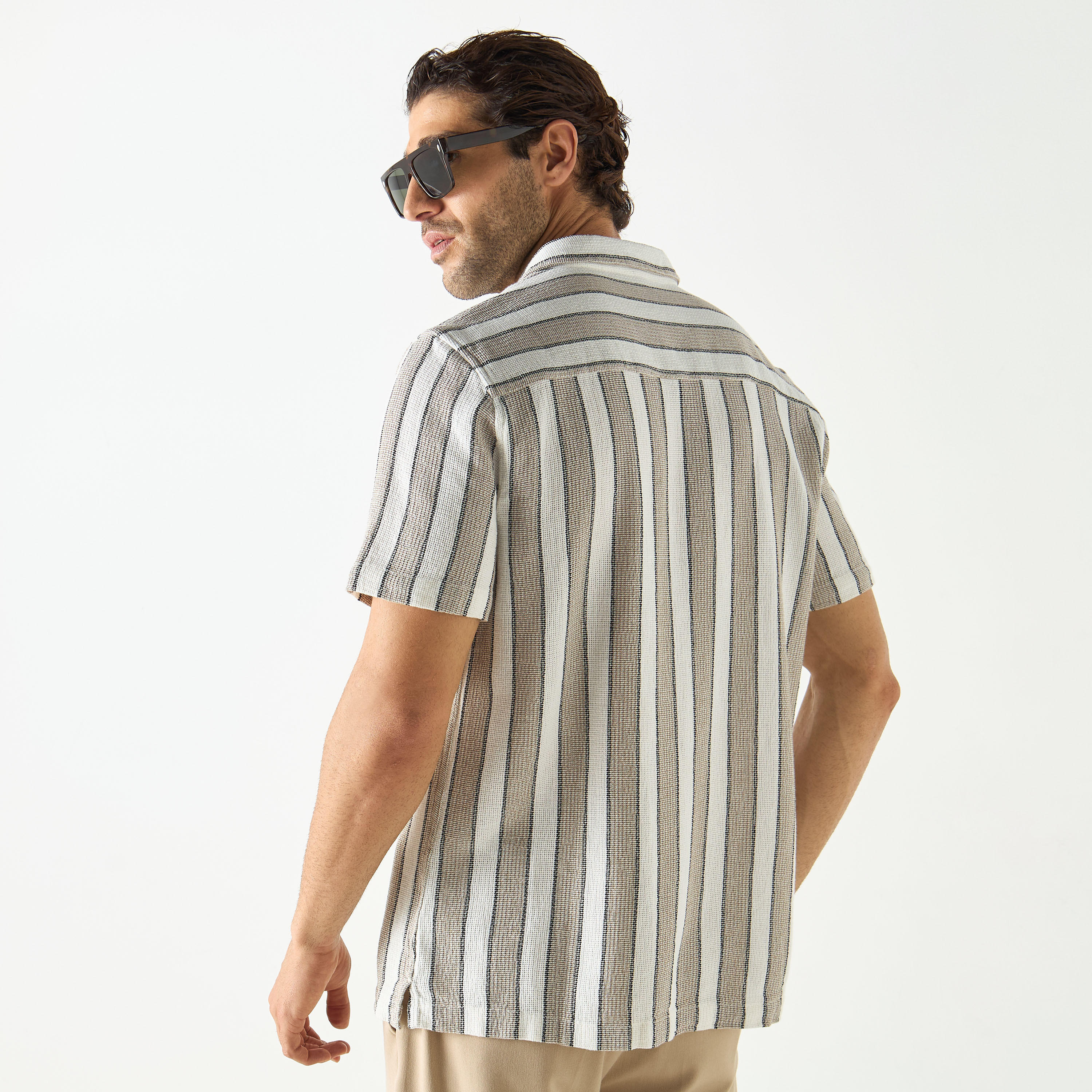 Striped Shirt with Short Sleeves-men-clothing-shirts-image-7