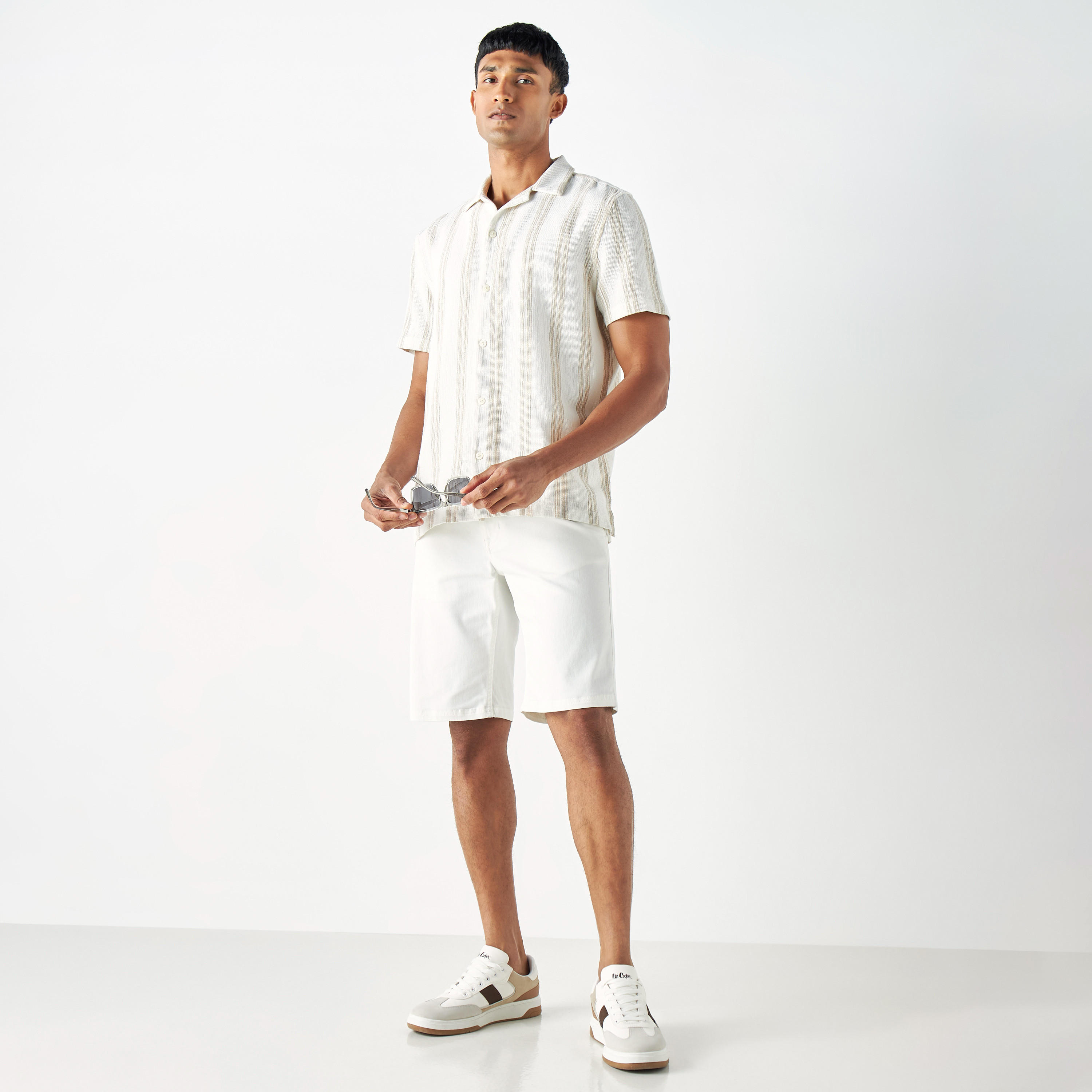 Striped Shirt with Short Sleeves-men-clothing-shirts-image-10