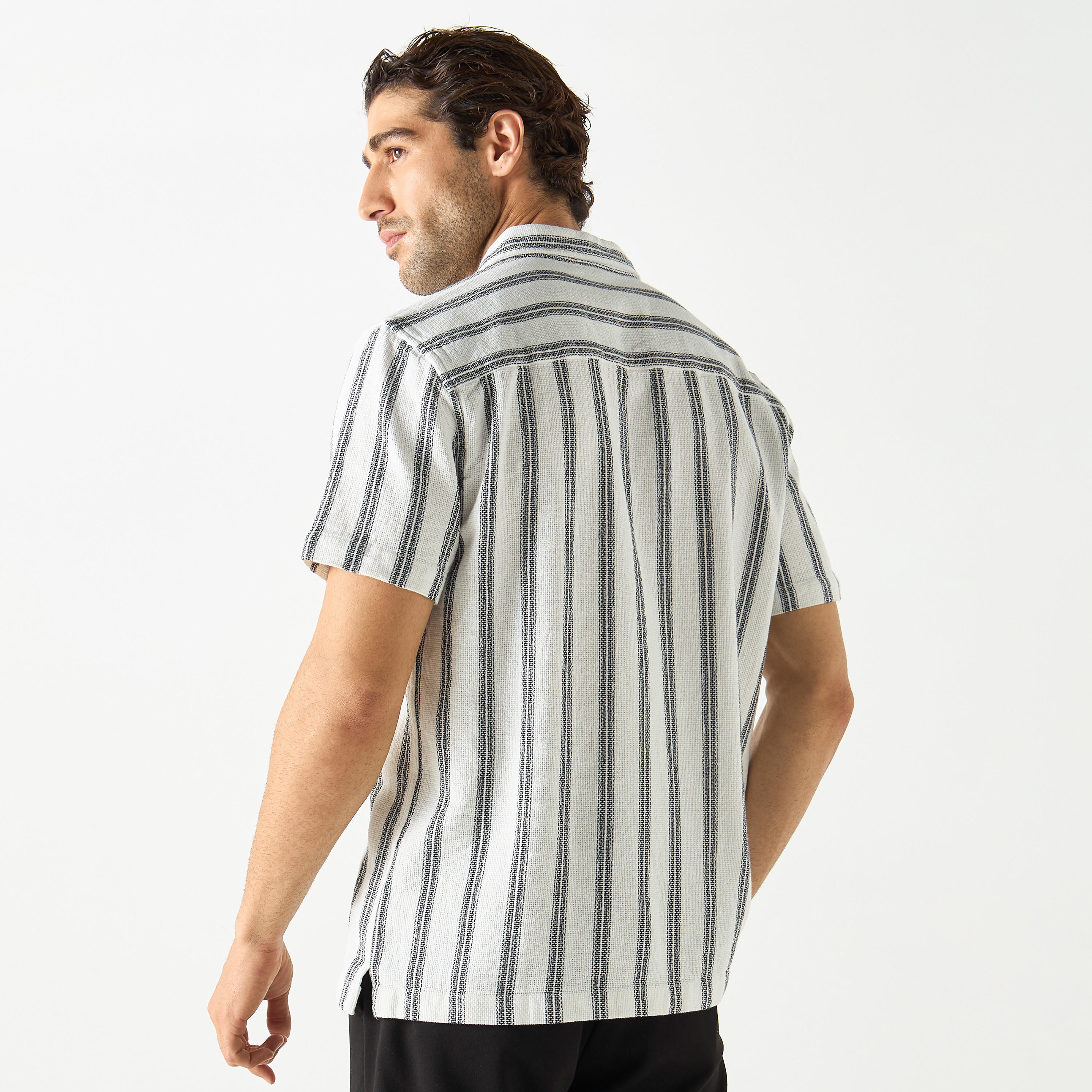 Striped Shirt with Short Sleeves-men-clothing-shirts-image-27