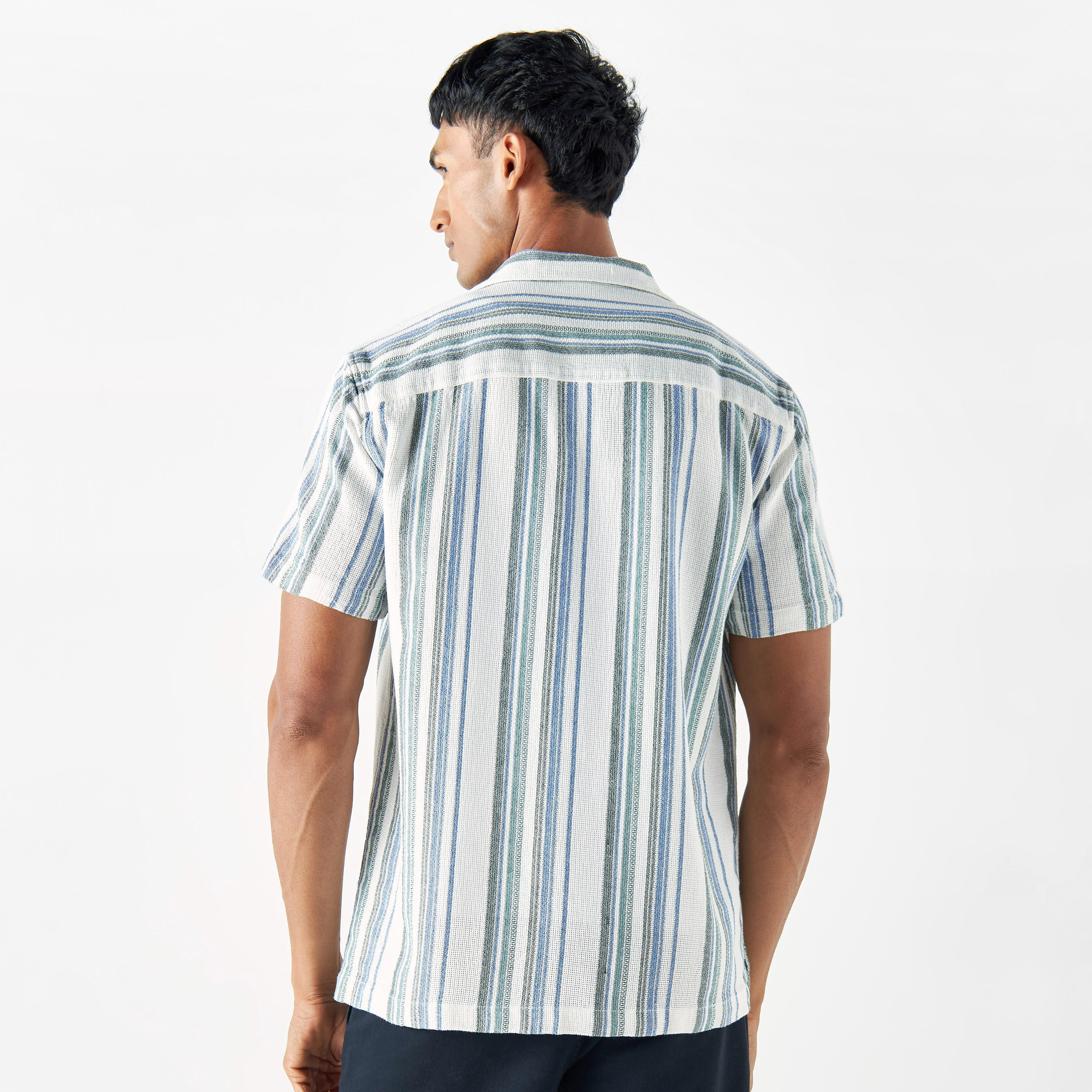 Striped Shirt with Short Sleeves-men-clothing-shirts-image-15