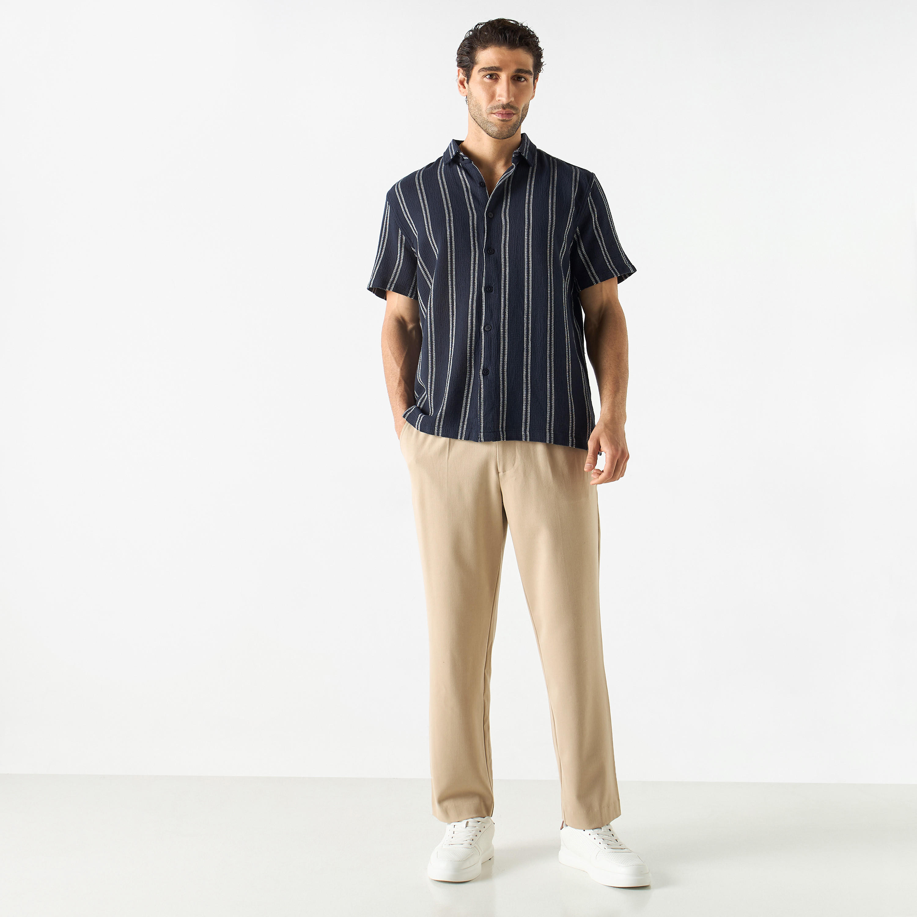 Striped Shirt with Short Sleeves-men-clothing-shirts-image-18
