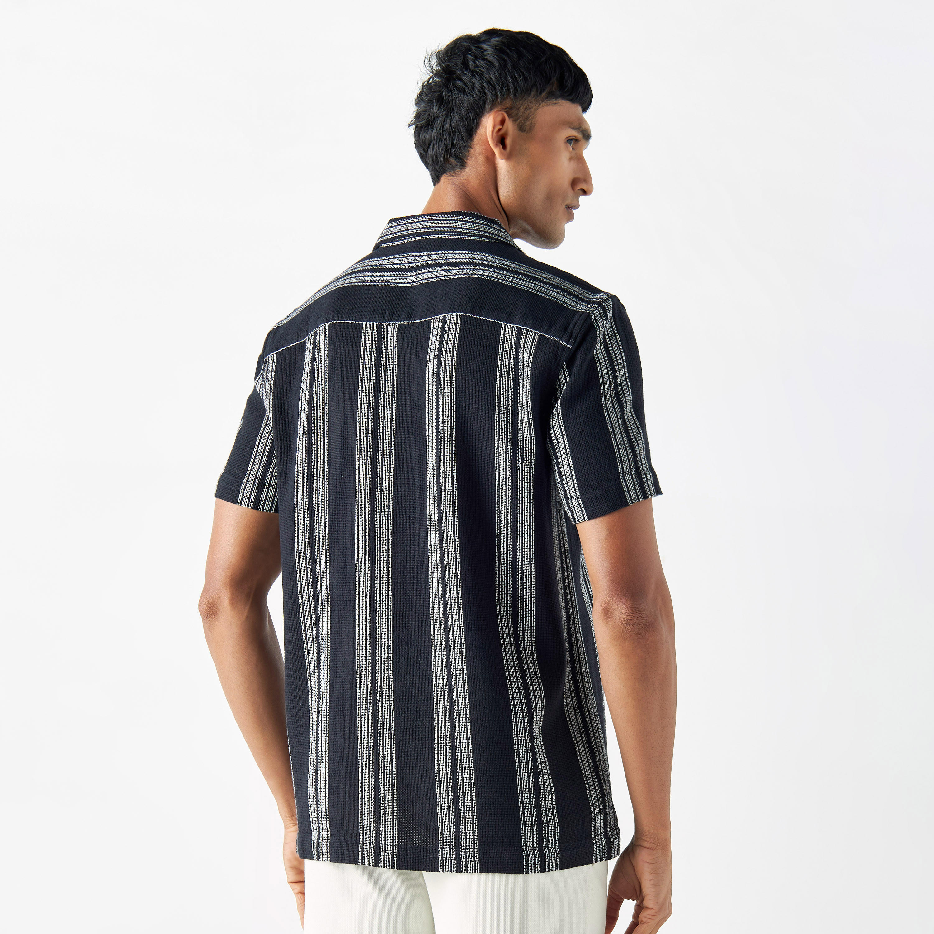 Striped Shirt with Short Sleeves-men-clothing-shirts-image-23