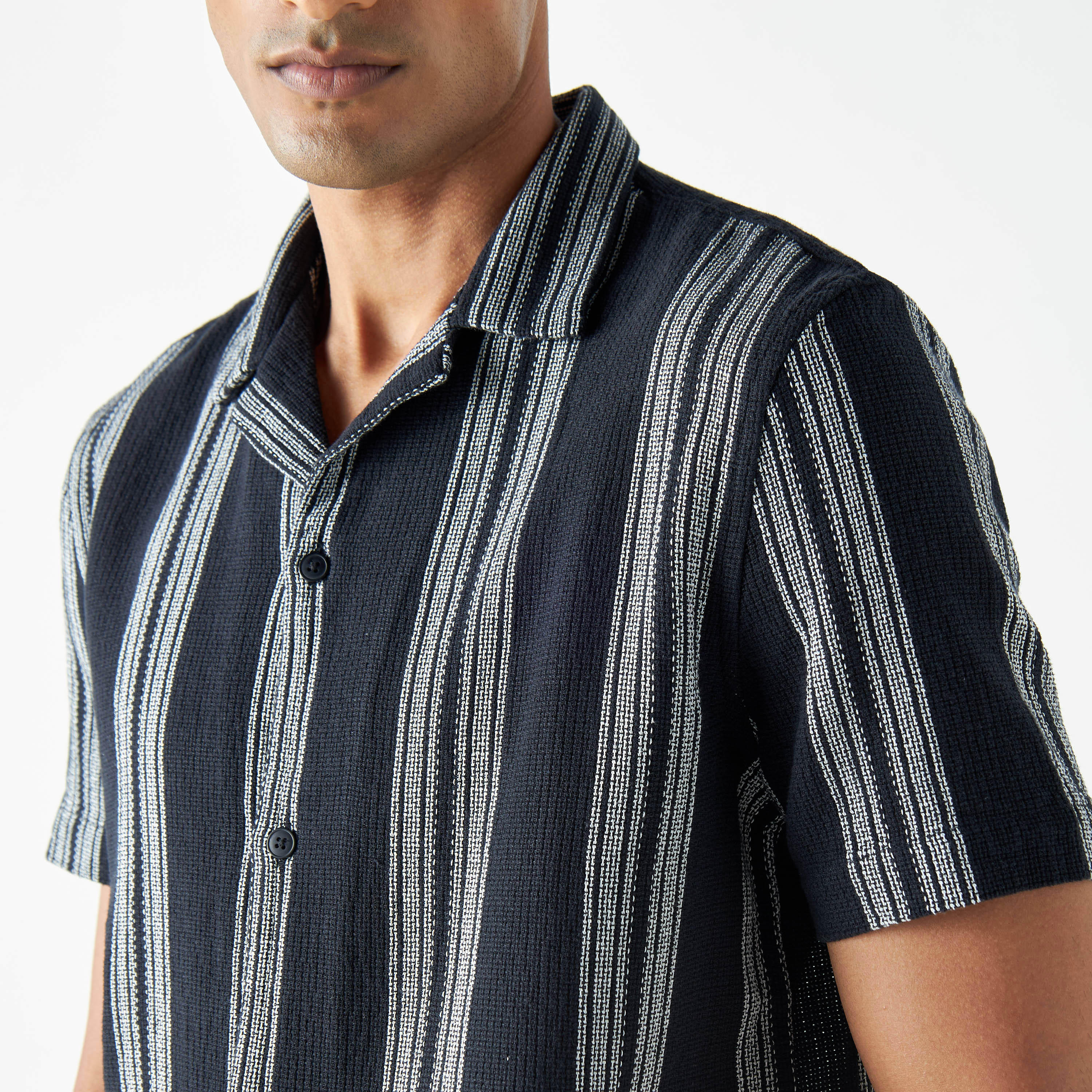 Striped Shirt with Short Sleeves-men-clothing-shirts-image-24