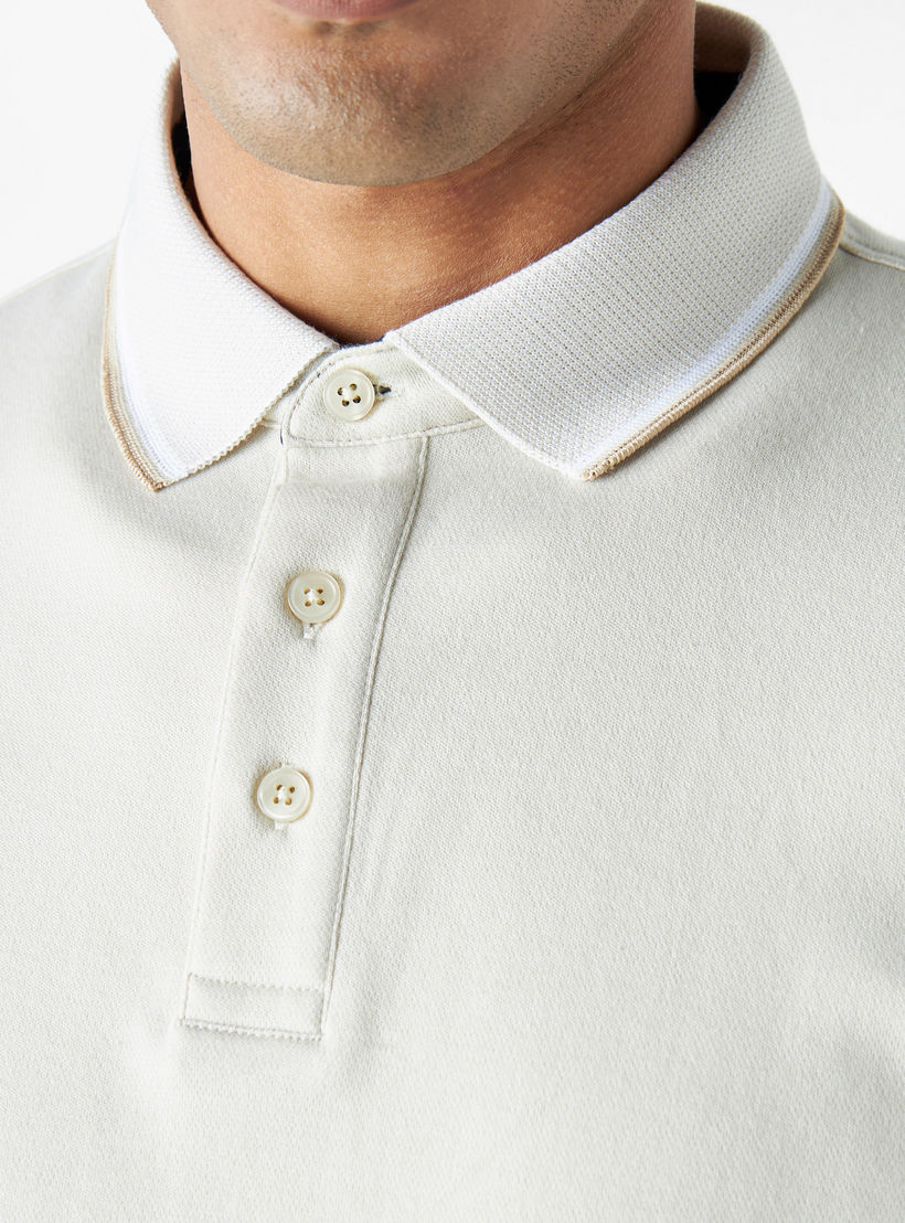 تيشيرت بولو بأكمام قصيرة وأزرار إغلاق-men-clothing-tshirtsandpolos-polos-image-1