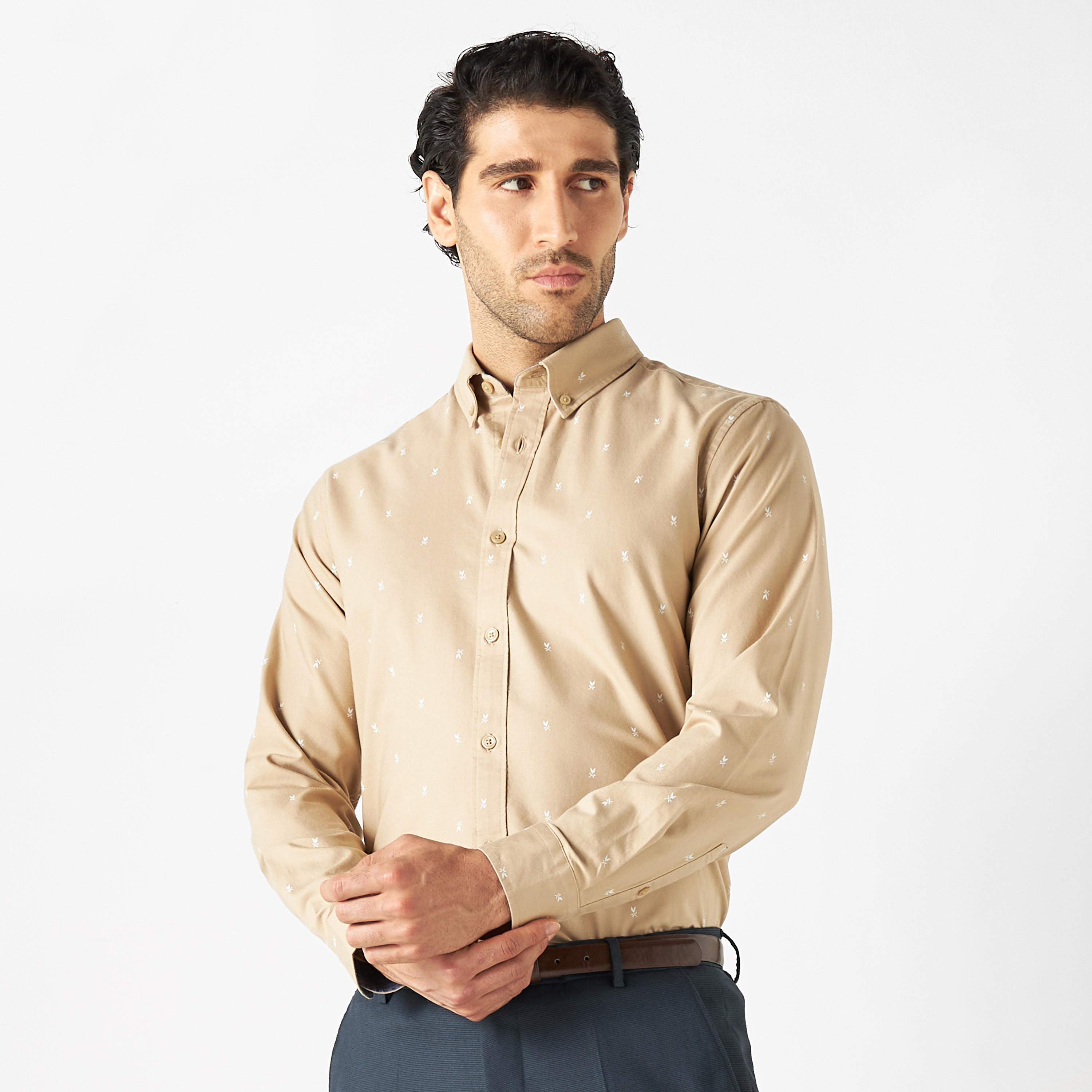قميص بقصّة سليم وأكمام طويلة وطبعات-men-clothing-shirts-image-21
