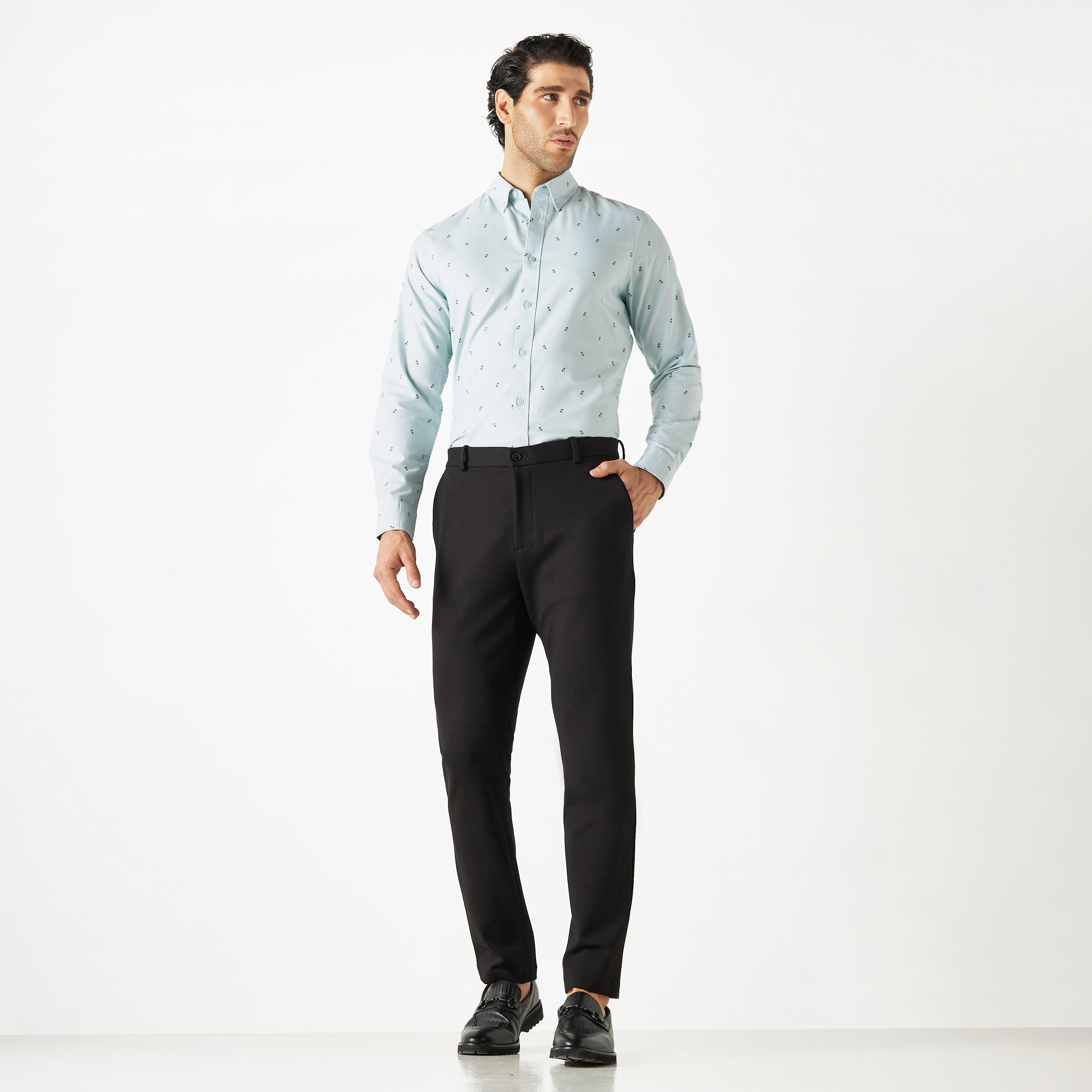 قميص بقصّة سليم وأكمام طويلة وطبعات-men-clothing-shirts-image-2
