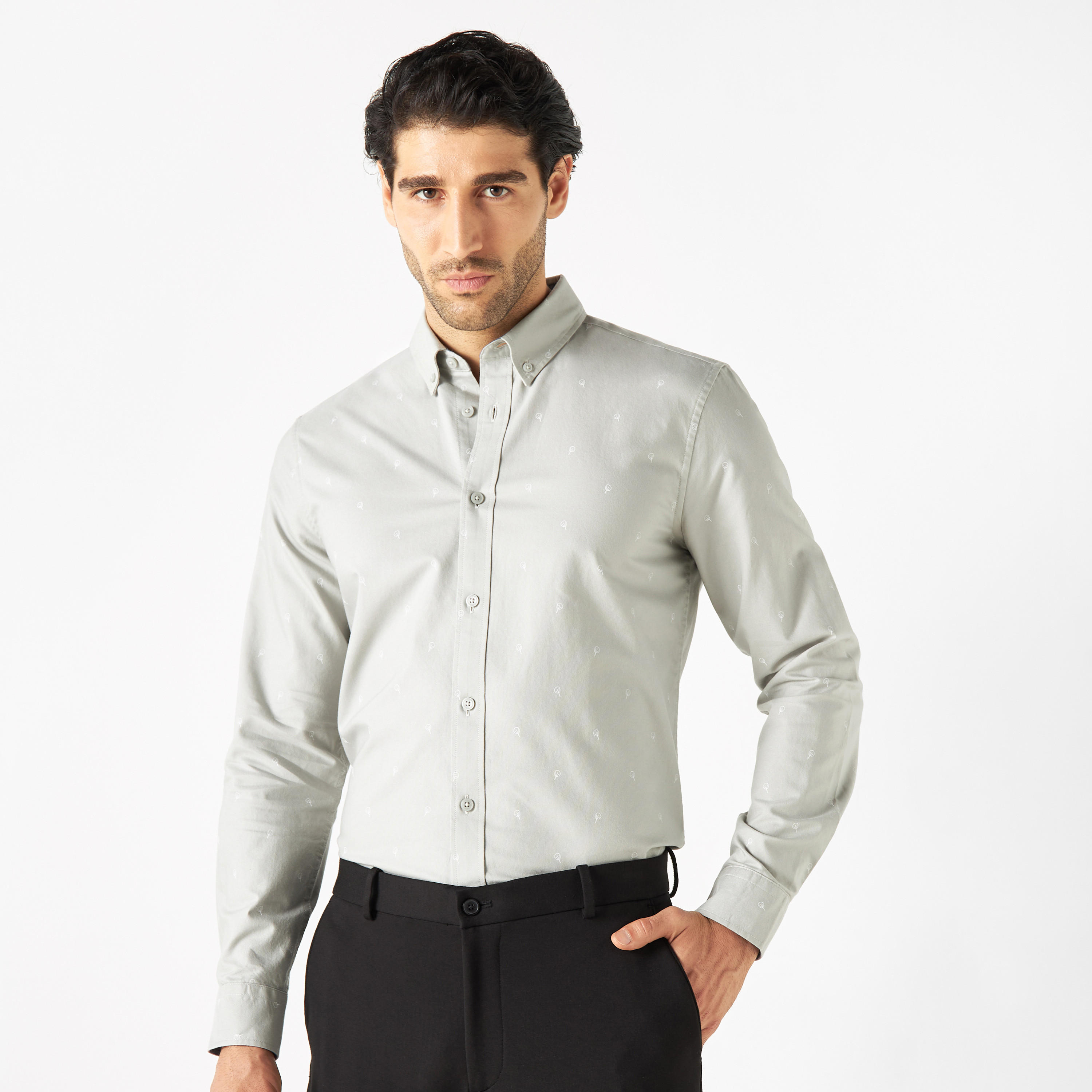 قميص بقصّة سليم وأكمام طويلة وطبعات-men-clothing-shirts-image-16