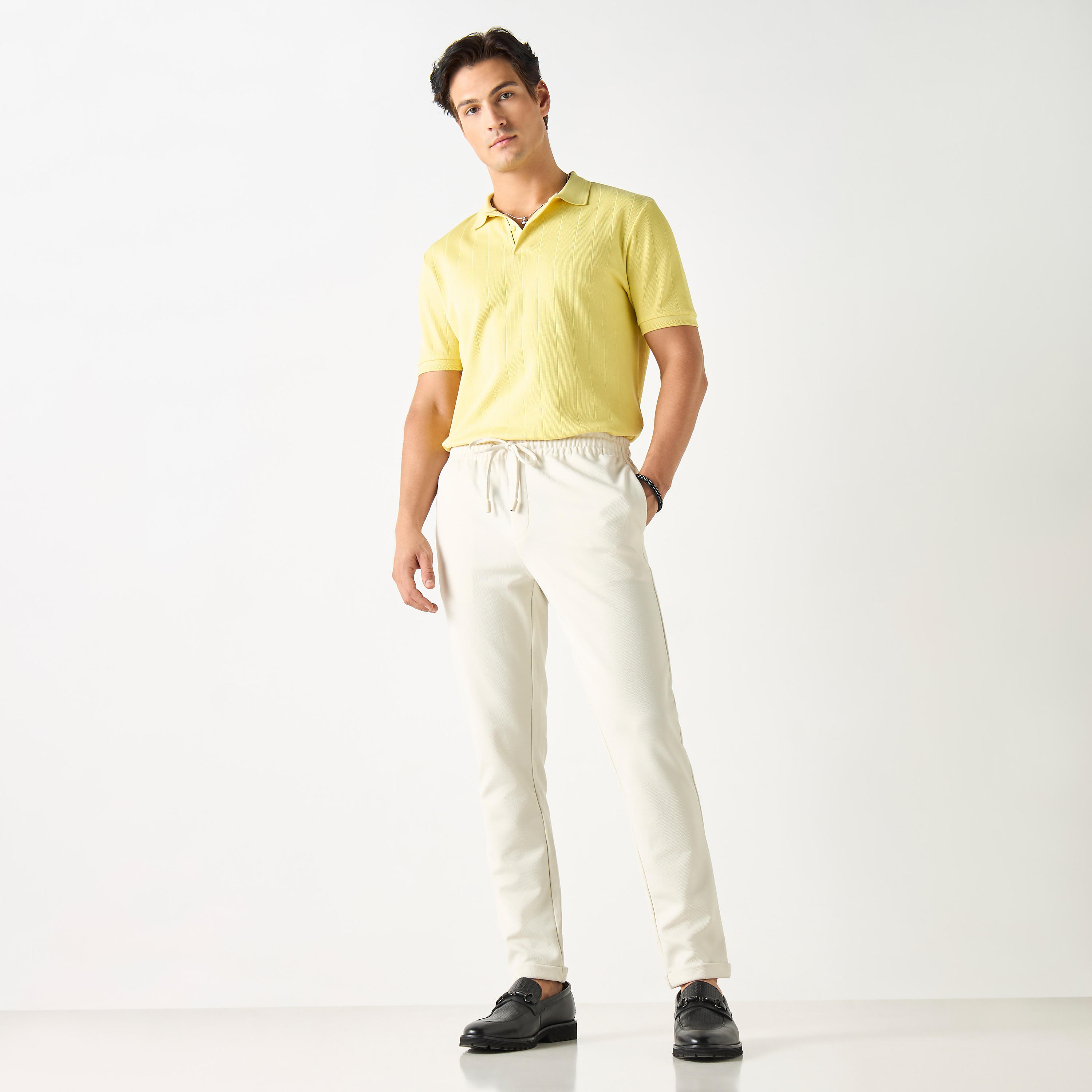 Striped Polo T-Shirt with Short Sleeves and Button Closure-men-clothing-tshirtsandpolos-polos-image-14