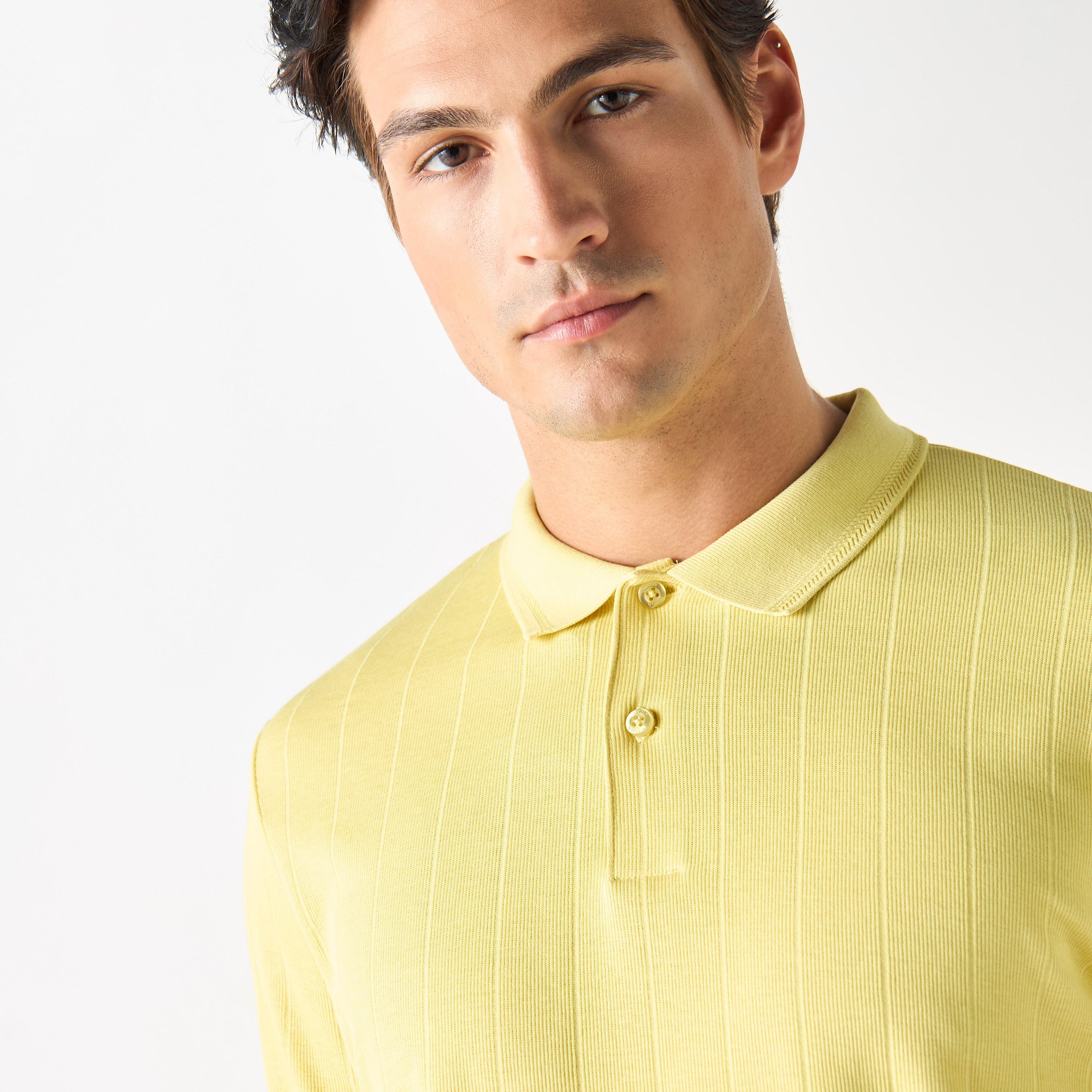 Striped Polo T-Shirt with Short Sleeves and Button Closure-men-clothing-tshirtsandpolos-polos-image-16
