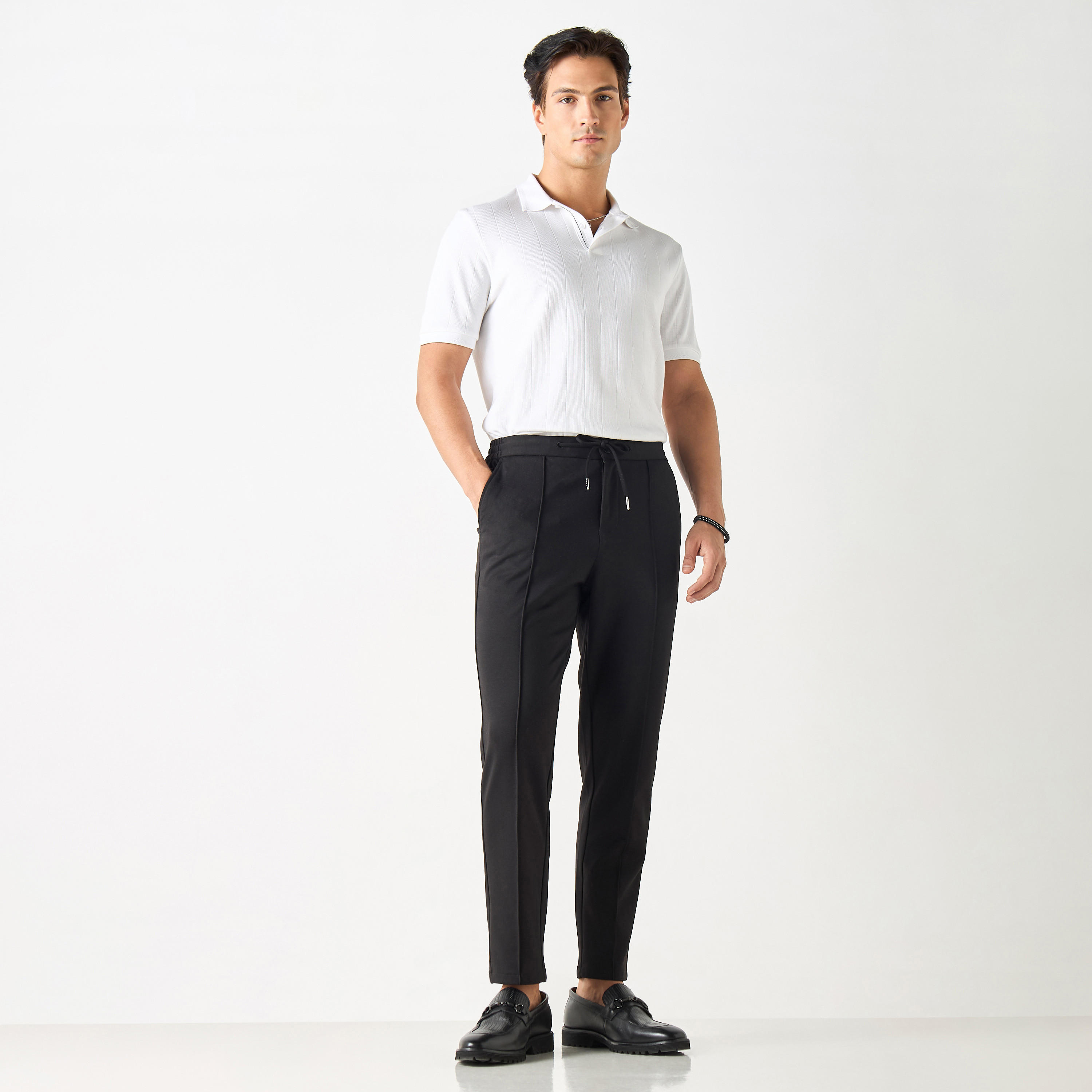 Striped Polo T-Shirt with Short Sleeves and Button Closure-men-clothing-tshirtsandpolos-polos-image-6