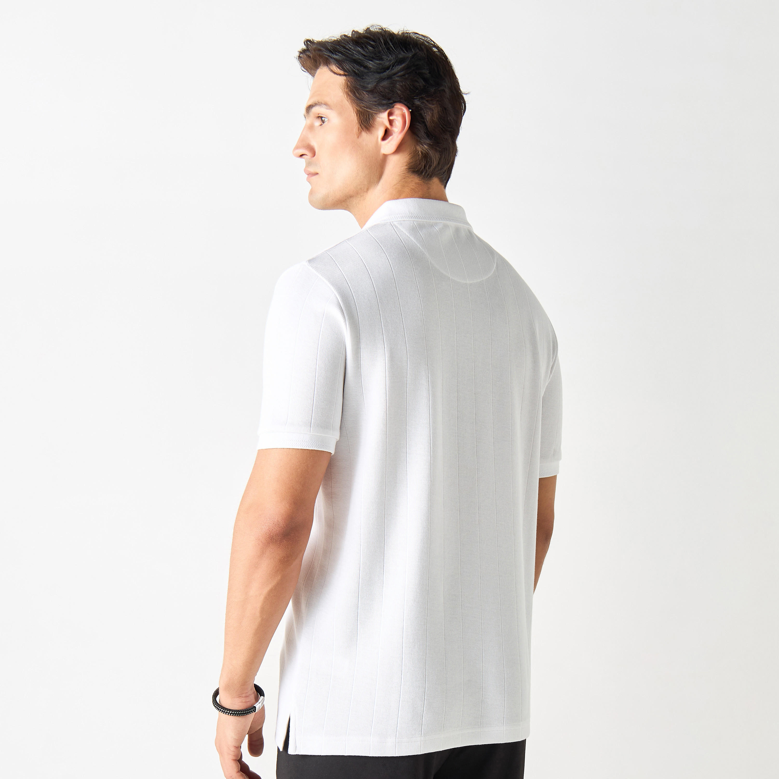 Striped Polo T-Shirt with Short Sleeves and Button Closure-men-clothing-tshirtsandpolos-polos-image-8