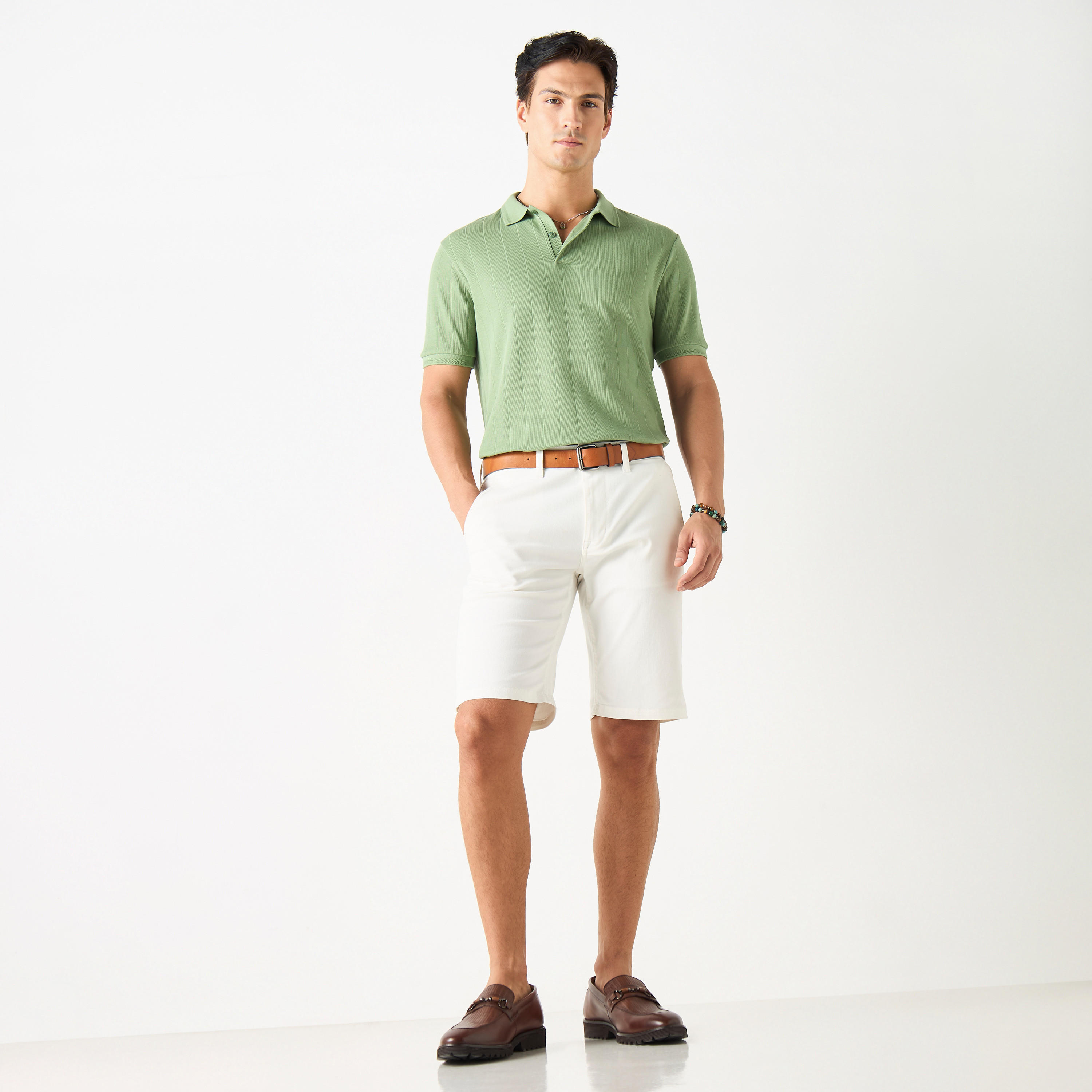 Striped Polo T-Shirt with Short Sleeves and Button Closure-men-clothing-tshirtsandpolos-polos-image-10