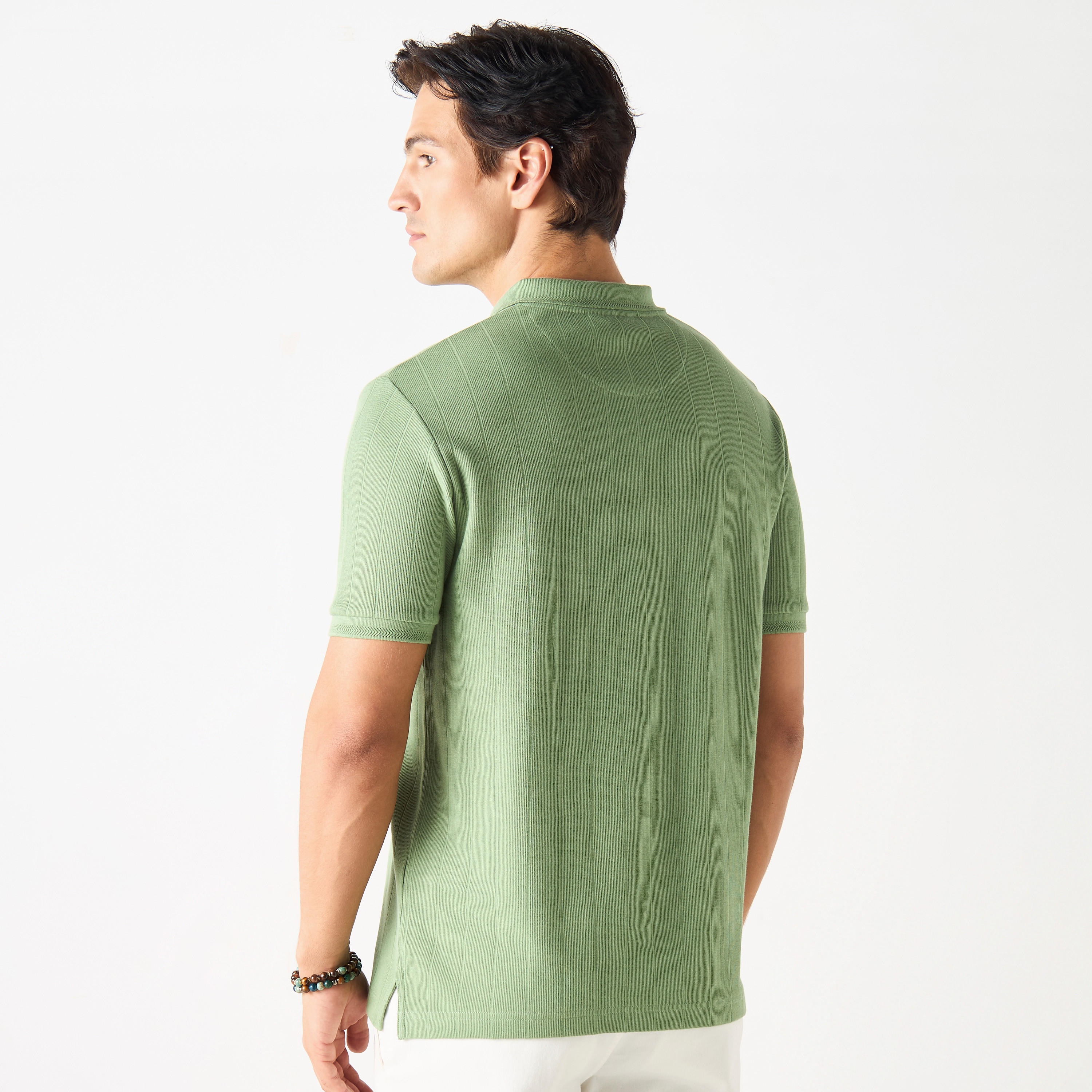 Striped Polo T-Shirt with Short Sleeves and Button Closure-men-clothing-tshirtsandpolos-polos-image-11