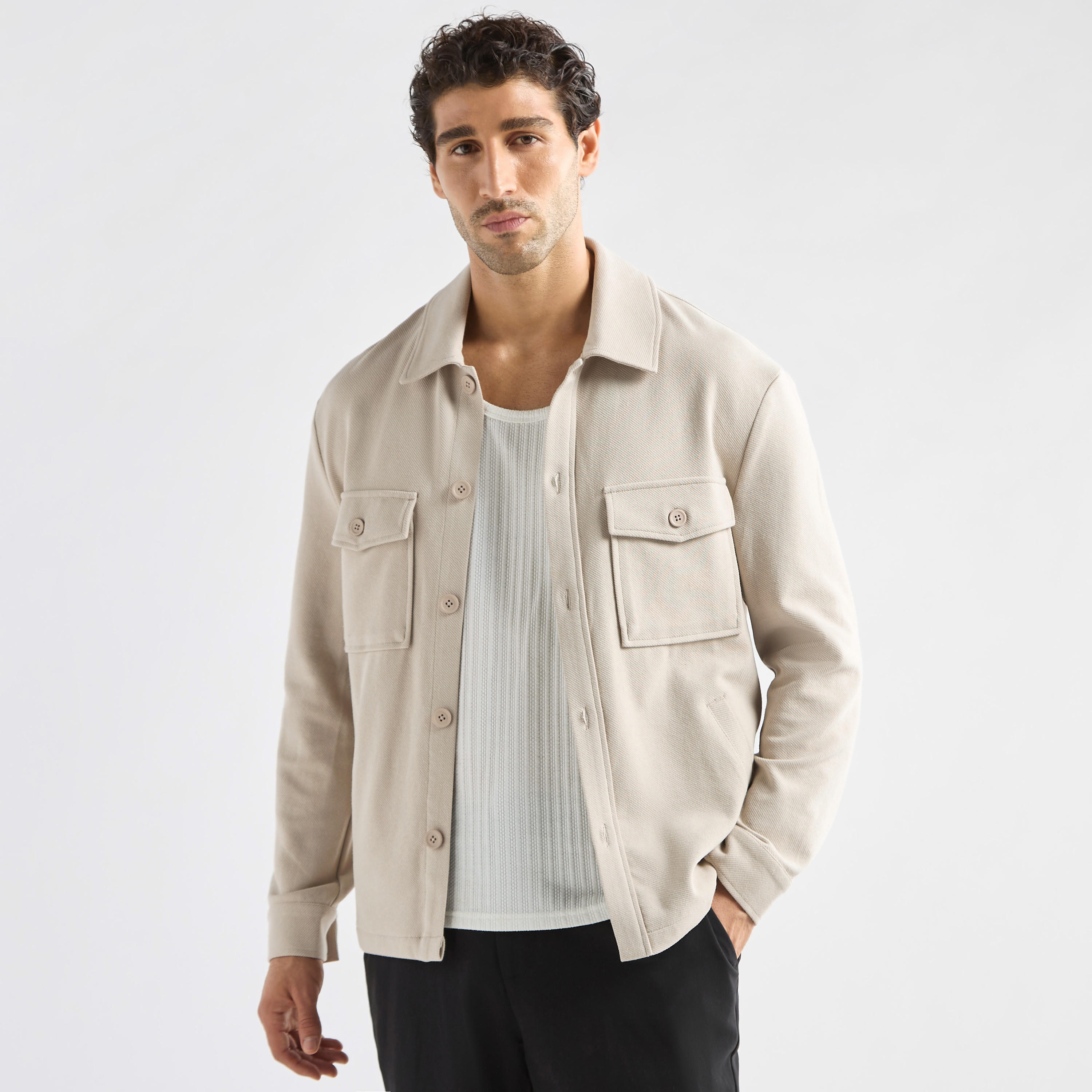 شاكيت سادة بأكمام طويلة وجيوب-men-clothing-jacketsandblazers-jackets-image-4