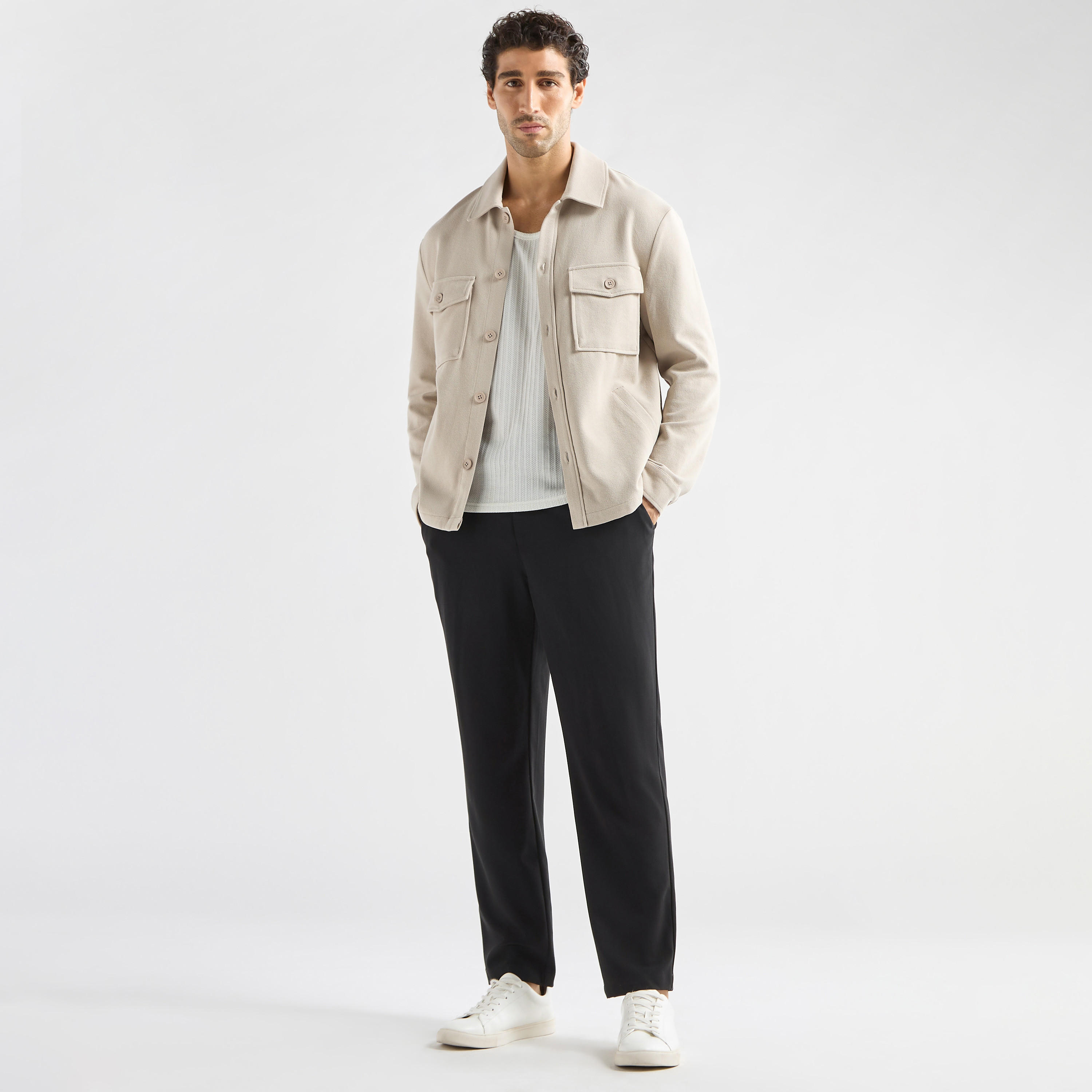 شاكيت سادة بأكمام طويلة وجيوب-men-clothing-jacketsandblazers-jackets-image-3