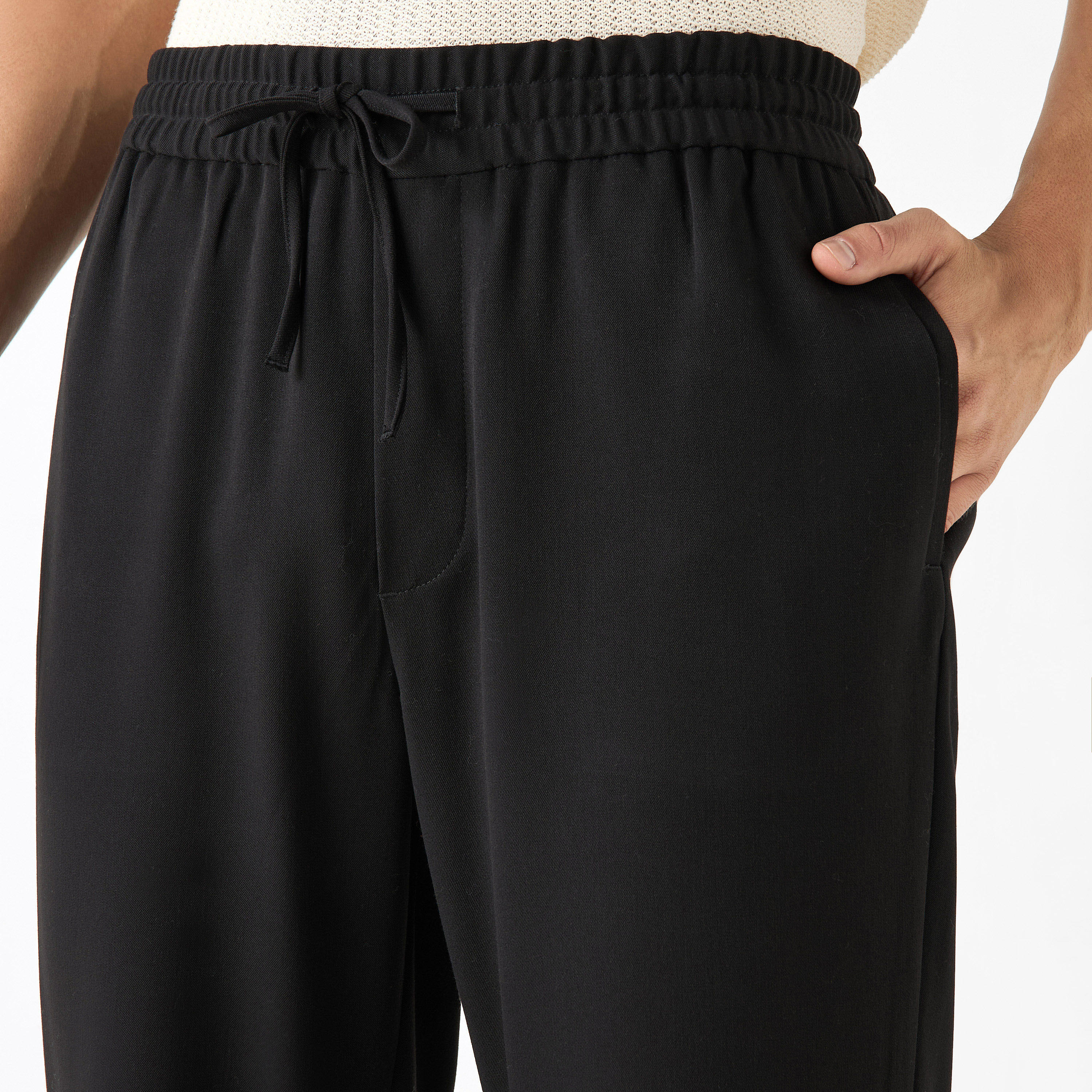 Solid Regular Fit Pant with Flexi Waist and Pockets-men-clothing-trousersandchinos-trousers-image-12