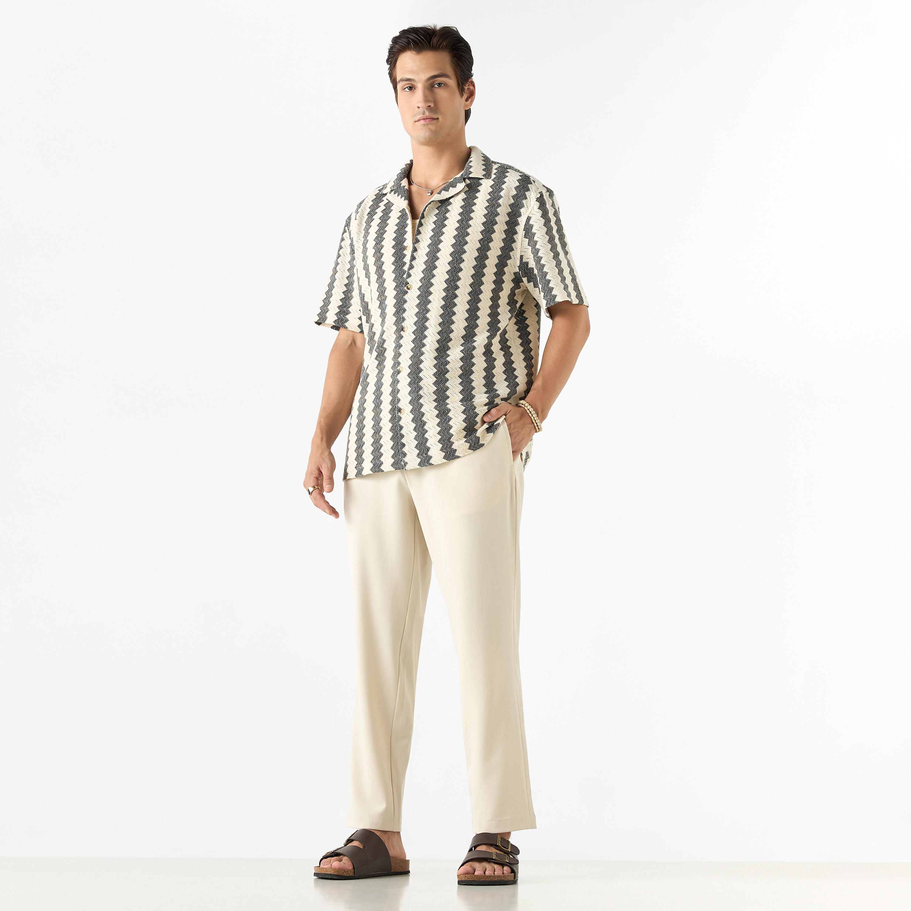 Solid Regular Fit Pant with Flexi Waist and Pockets-men-clothing-trousersandchinos-trousers-image-18