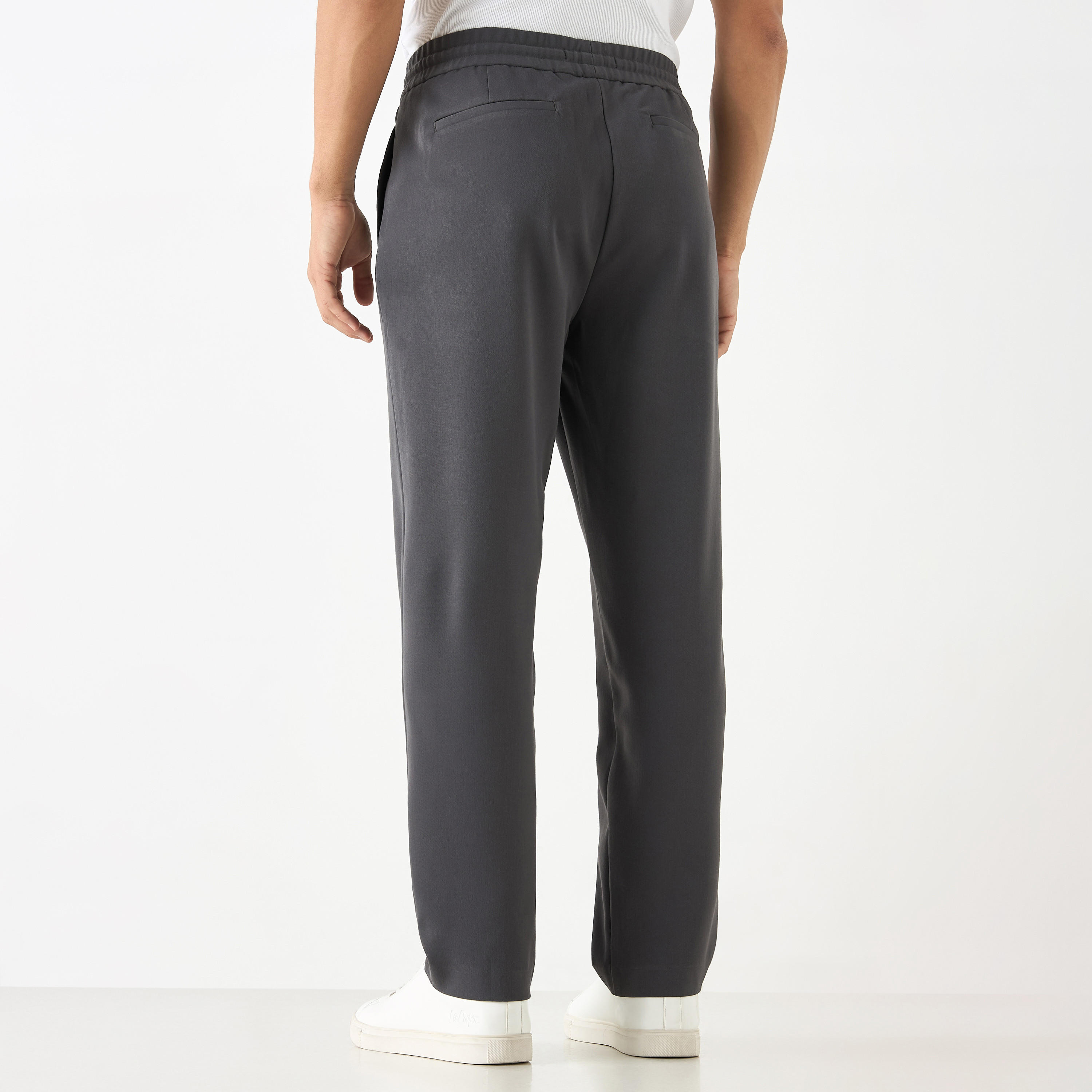 Solid Regular Fit Pant with Flexi Waist and Pockets-men-clothing-trousersandchinos-trousers-image-7
