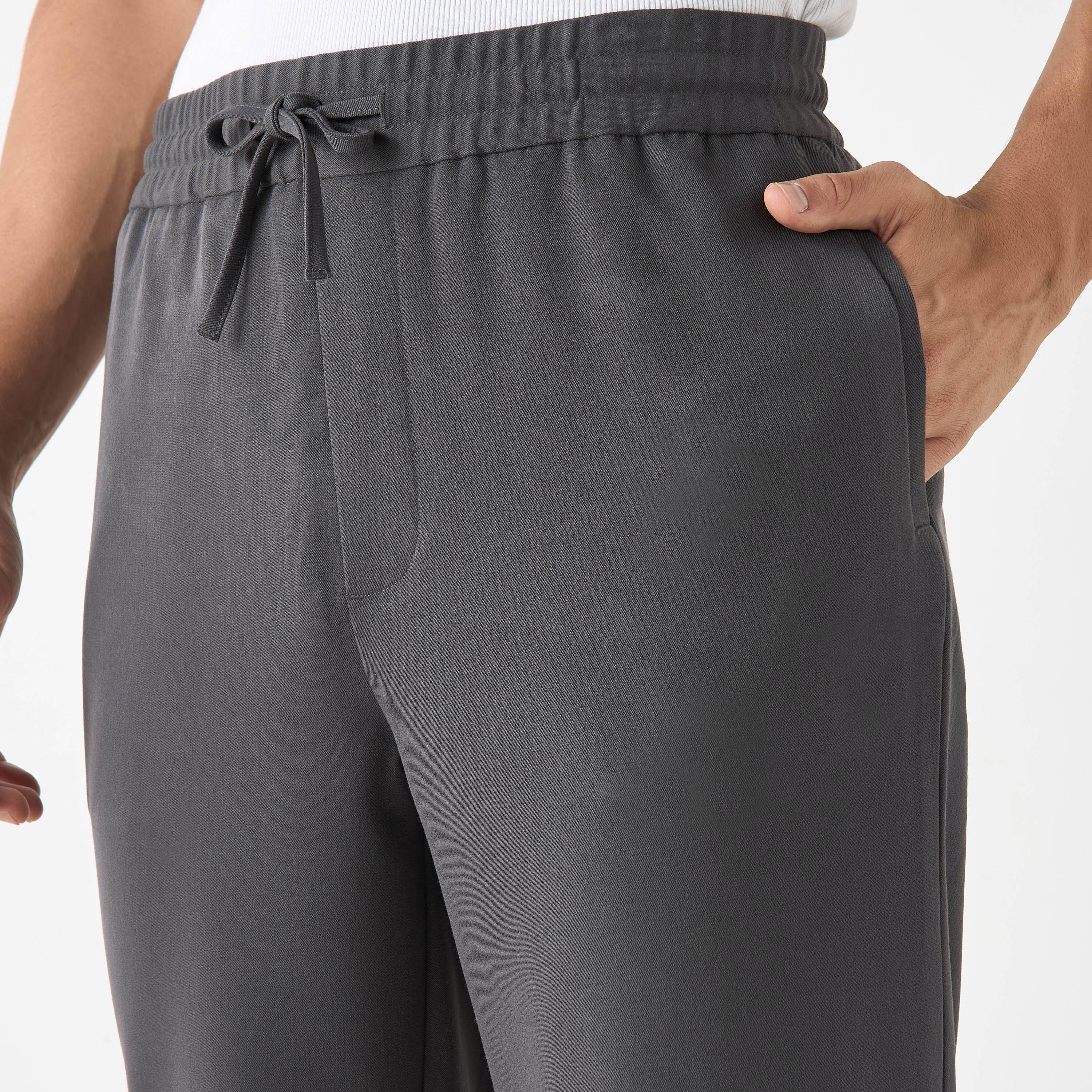Solid Regular Fit Pant with Flexi Waist and Pockets-men-clothing-trousersandchinos-trousers-image-8
