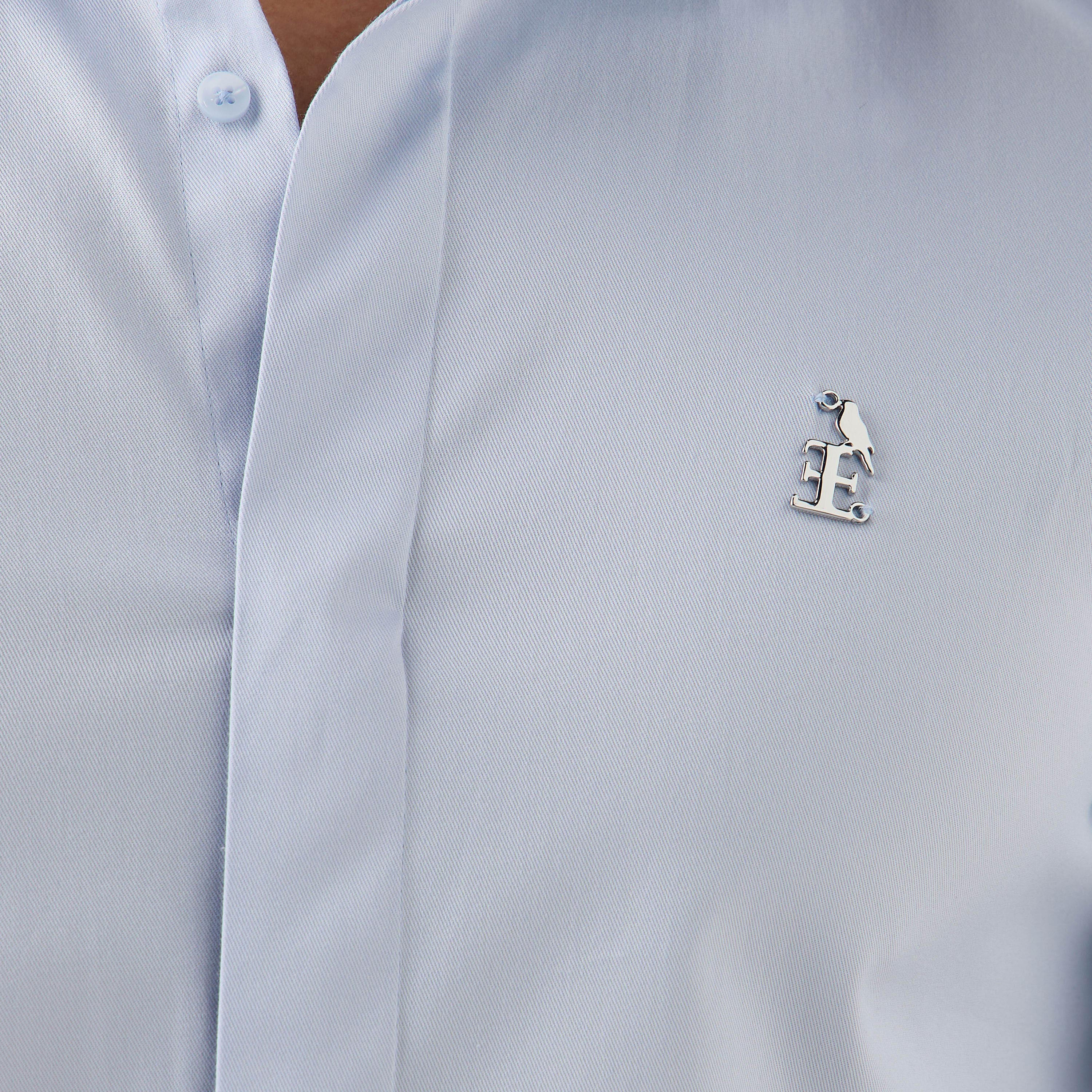 قميص بقصّة عادية وأكمام طويلة وتفاصيل الشعار من إمبيرور-men-clothing-shirts-image-22