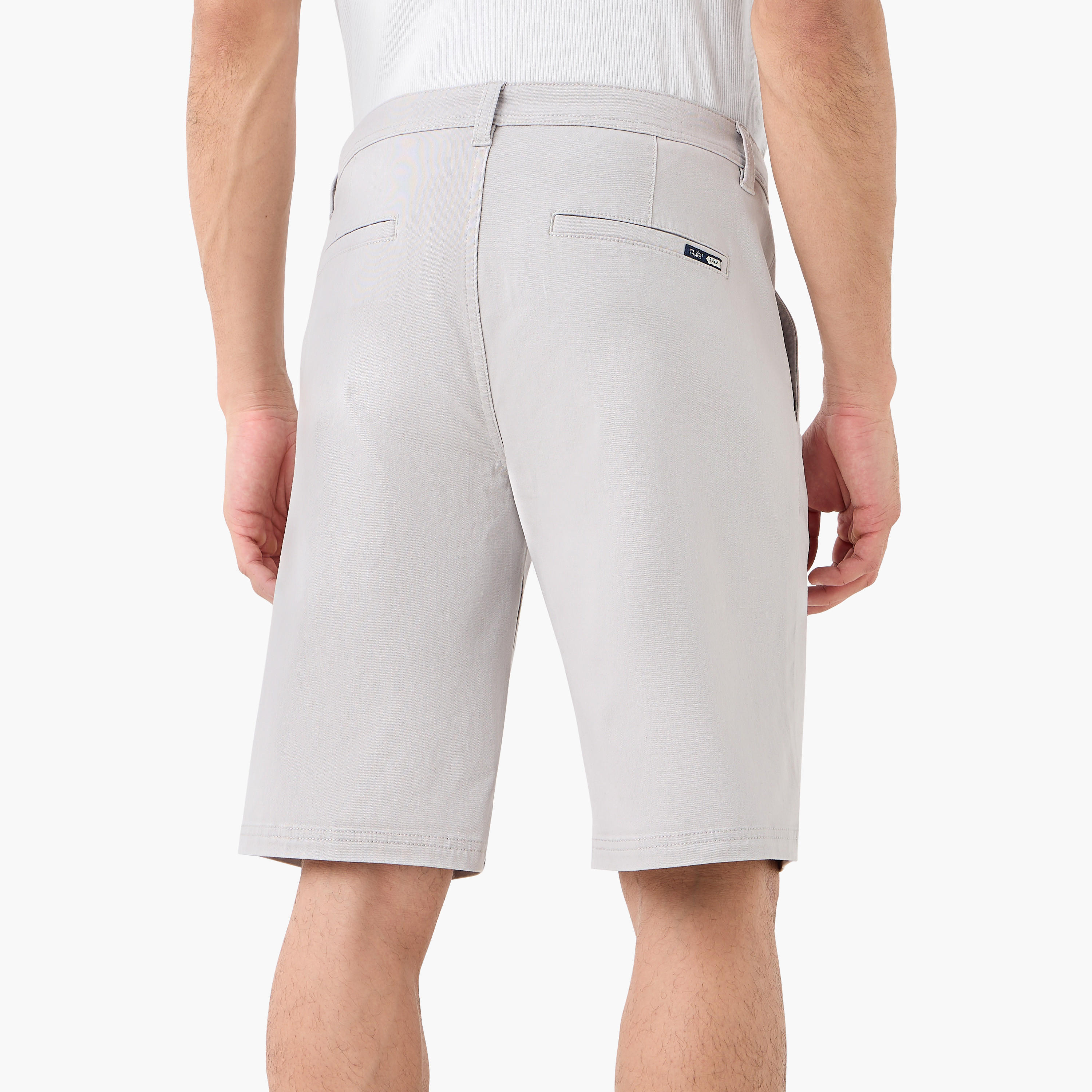 Regular Fit Mid-Rise Shorts with Button Closure and Pockets-men-clothing-bottoms-shorts-image-3