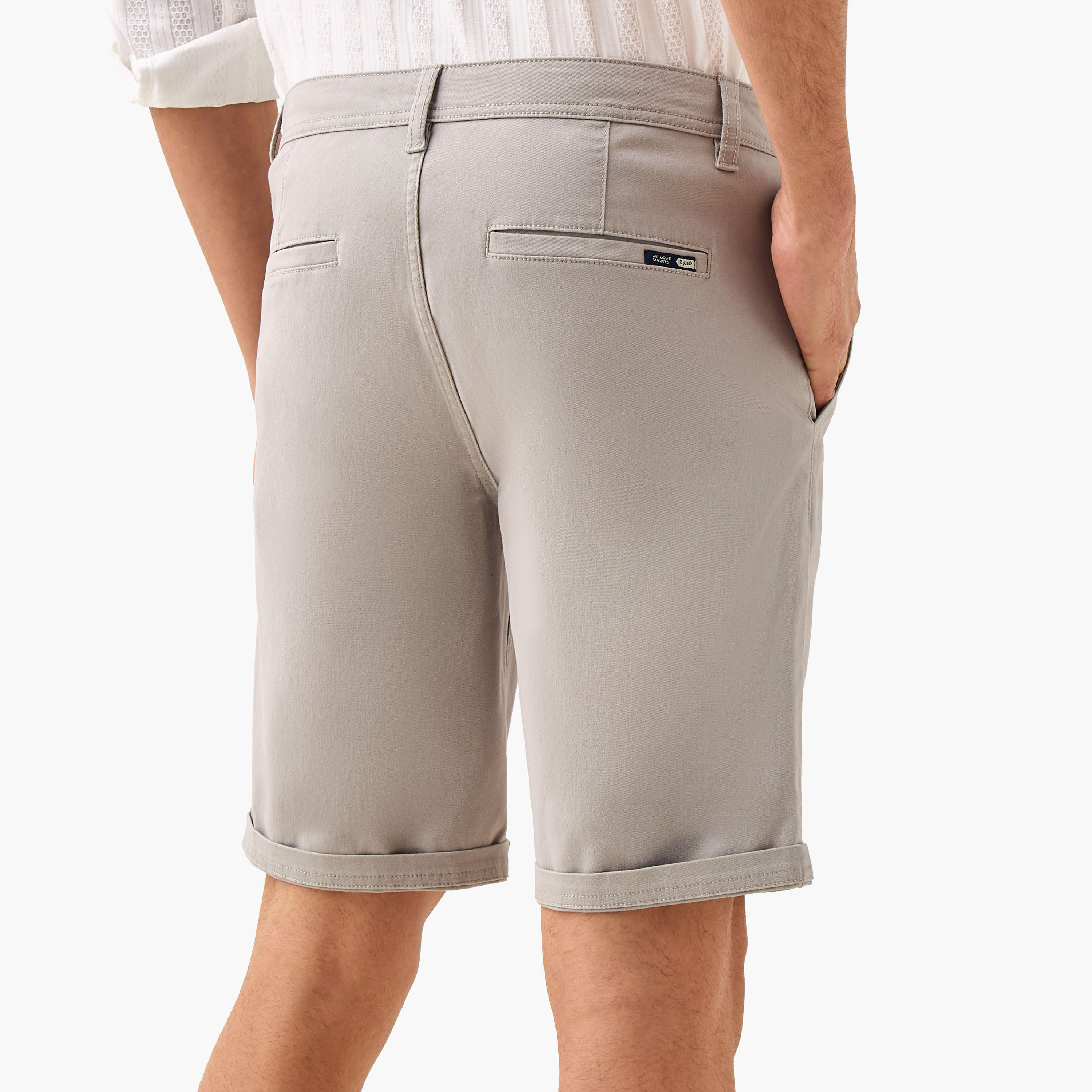 Regular Fit Mid-Rise Shorts with Button Closure and Pockets-men-clothing-bottoms-shorts-image-3