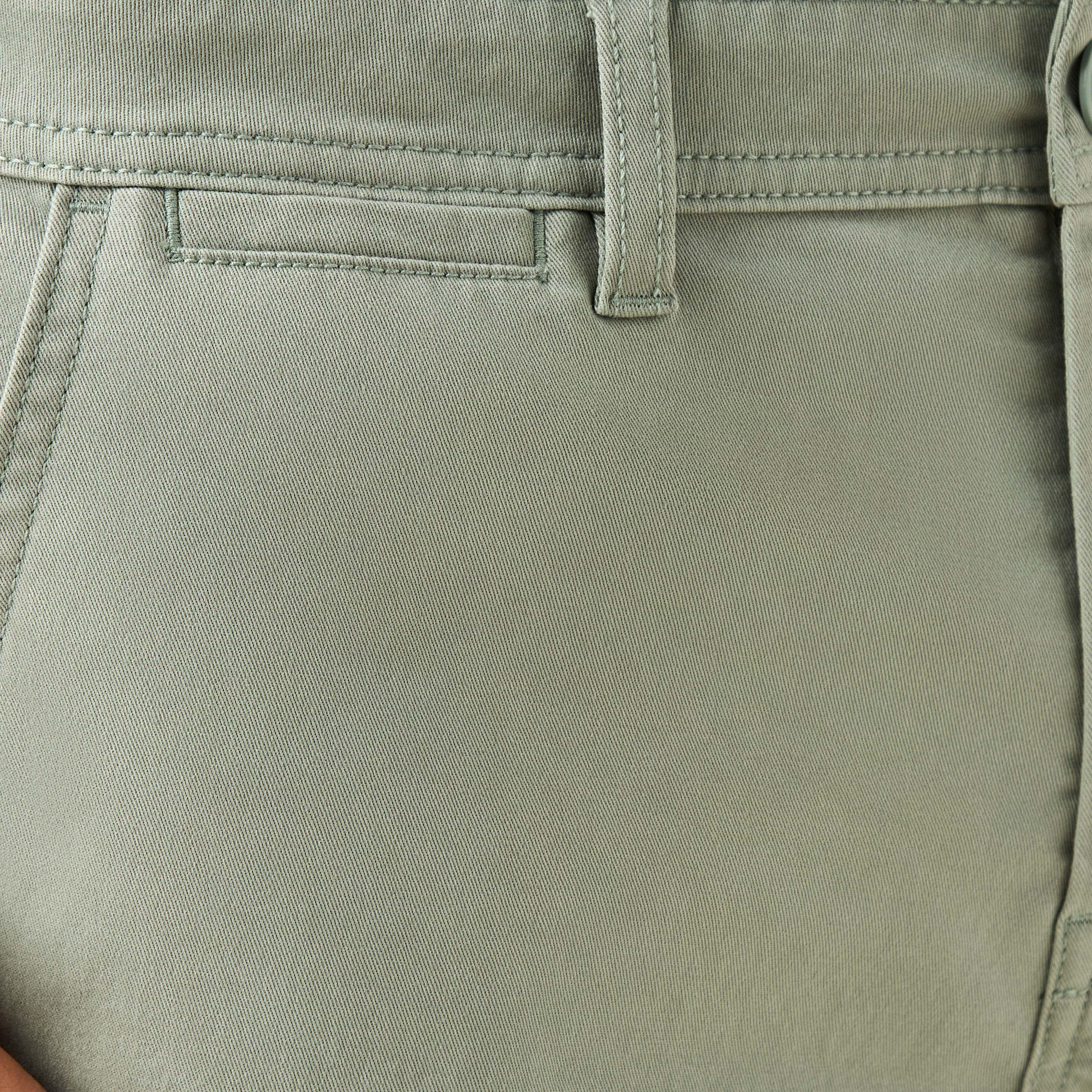 Regular Fit Mid-Rise Shorts with Button Closure and Pockets-men-clothing-bottoms-shorts-image-5