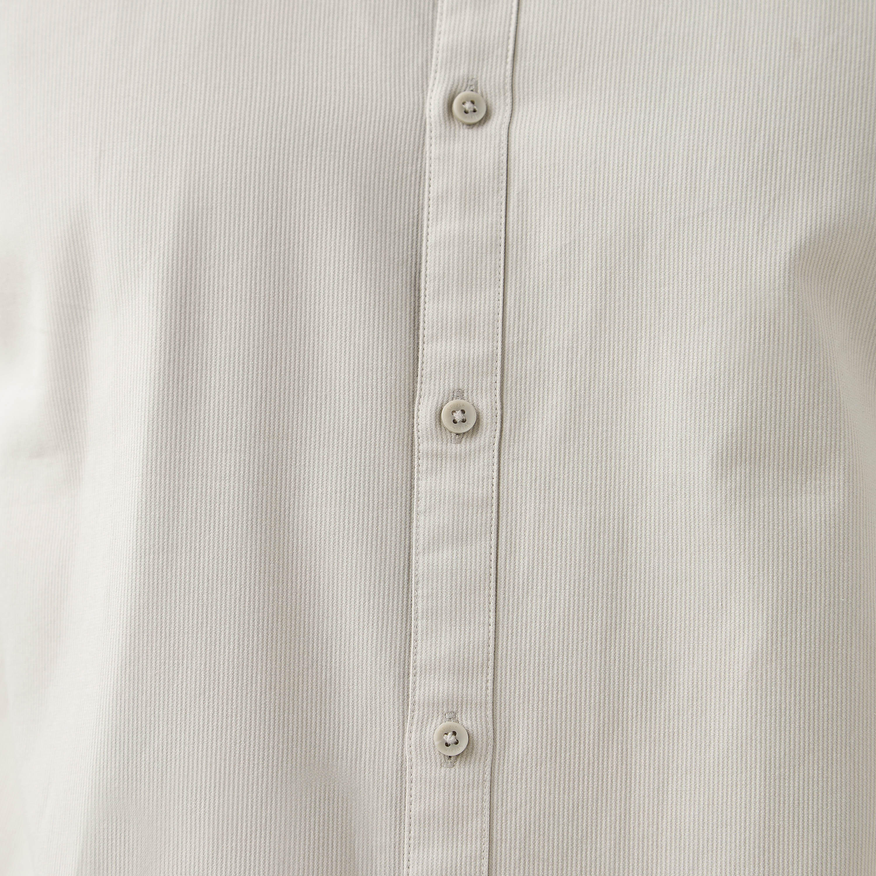 Regular Fit Mandarin Collar Shirt with Long Sleeves-men-clothing-shirts-image-6