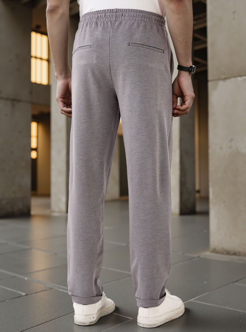 Slim Fit Pique Flexi Waist Pants with Pockets-men-clothing-bottoms-joggers-image-3