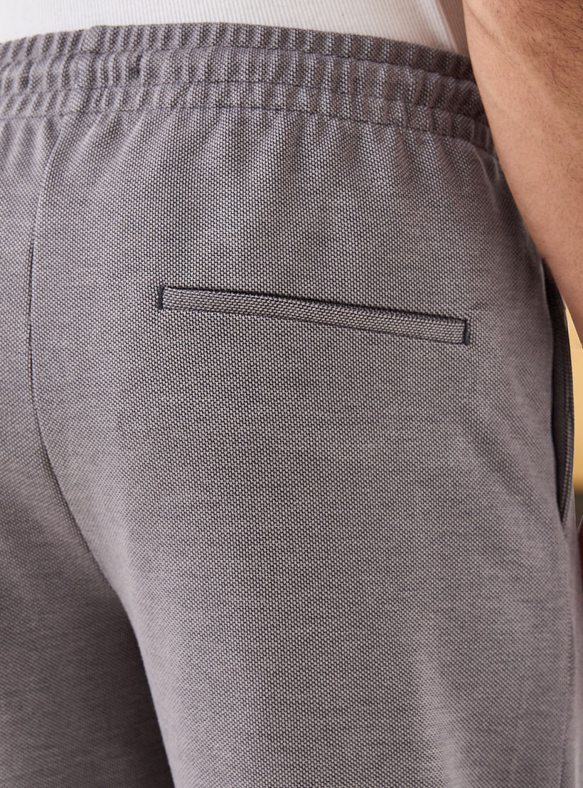 Slim Fit Pique Flexi Waist Pants with Pockets-men-clothing-bottoms-joggers-image-5