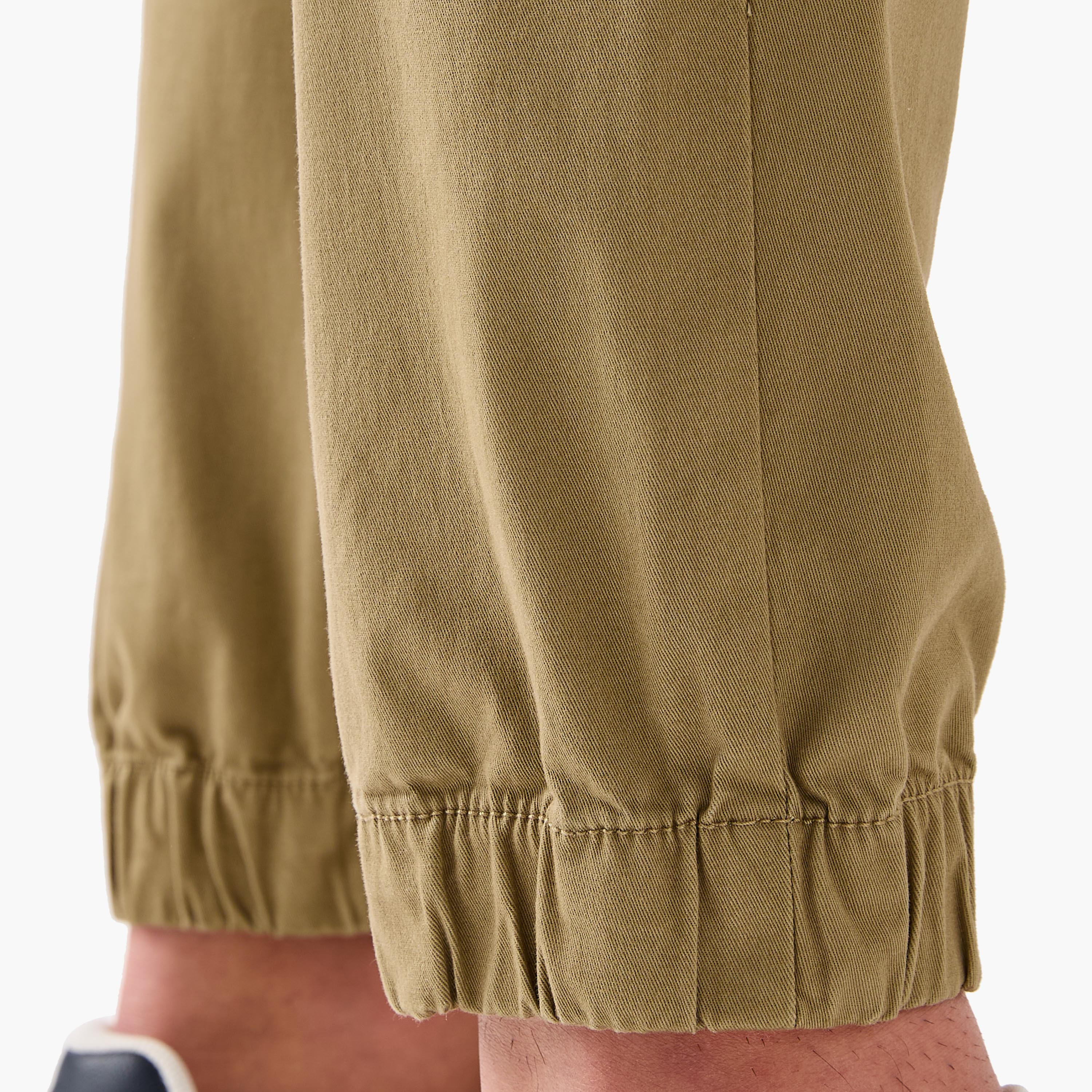 Slim Fit Flexi Waist Joggers with Pockets-men-clothing-bottoms-joggers-image-5