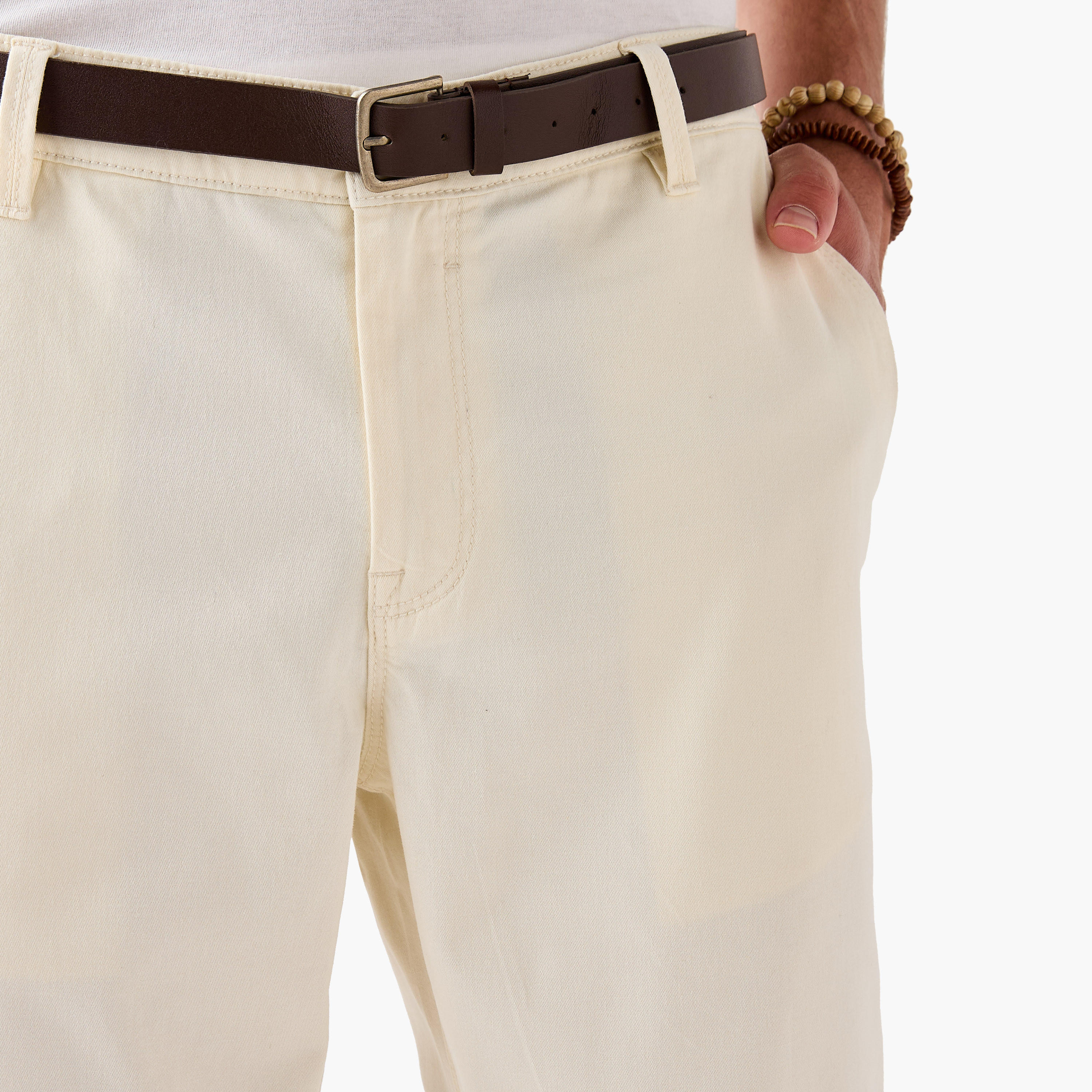 Slim Fit Belted Chinos with Pockets-men-clothing-bottoms-trousersandchinos-chinos-image-4