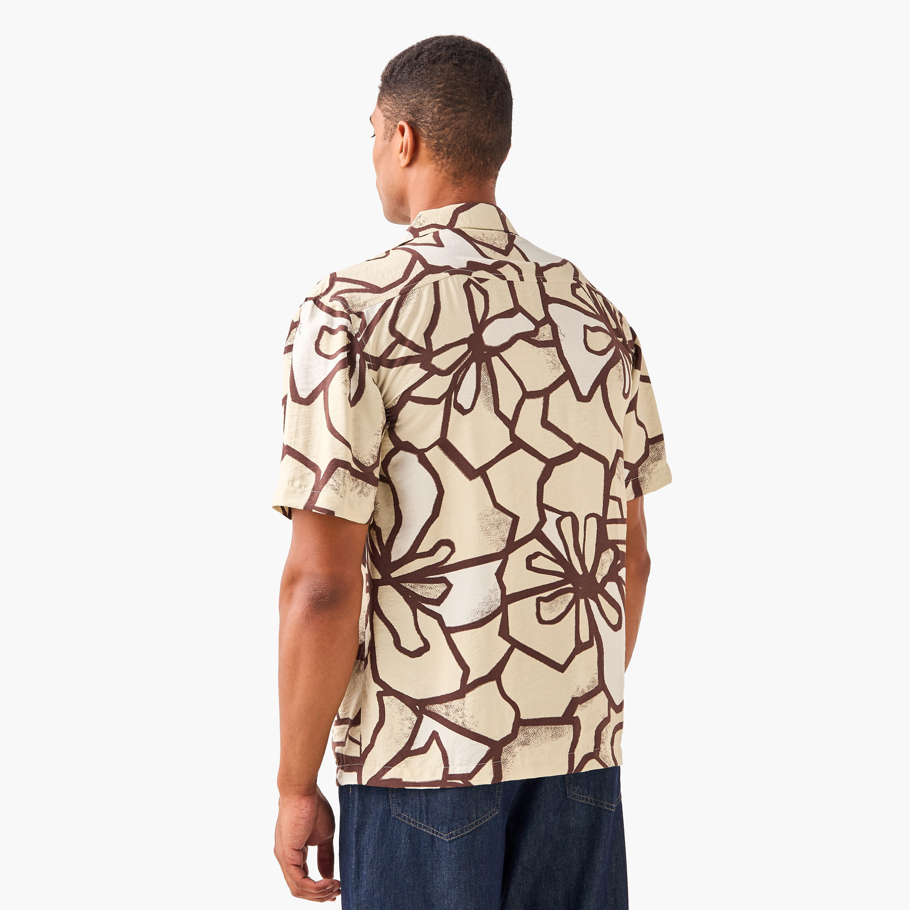 Regular Fit Printed Collared Resort Shirt-men-clothing-shirts-image-3