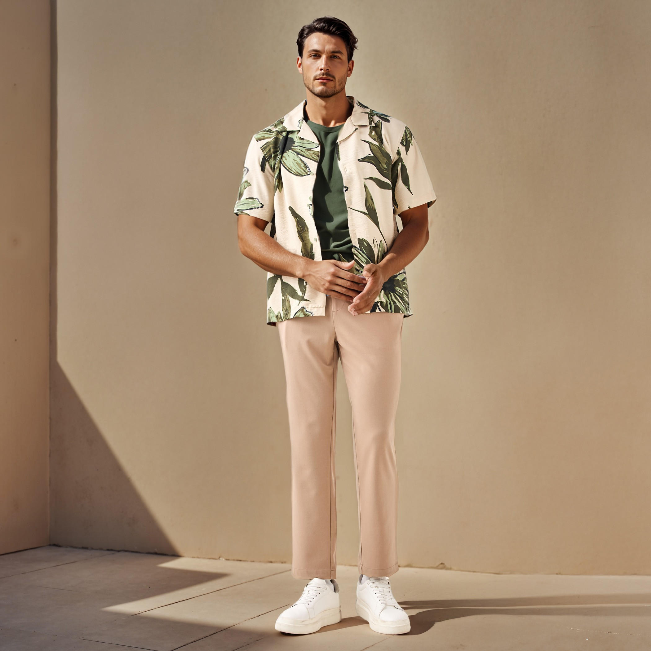 Regular Fit Floral Print Collared Resort Shirt-men-clothing-shirts-image-2