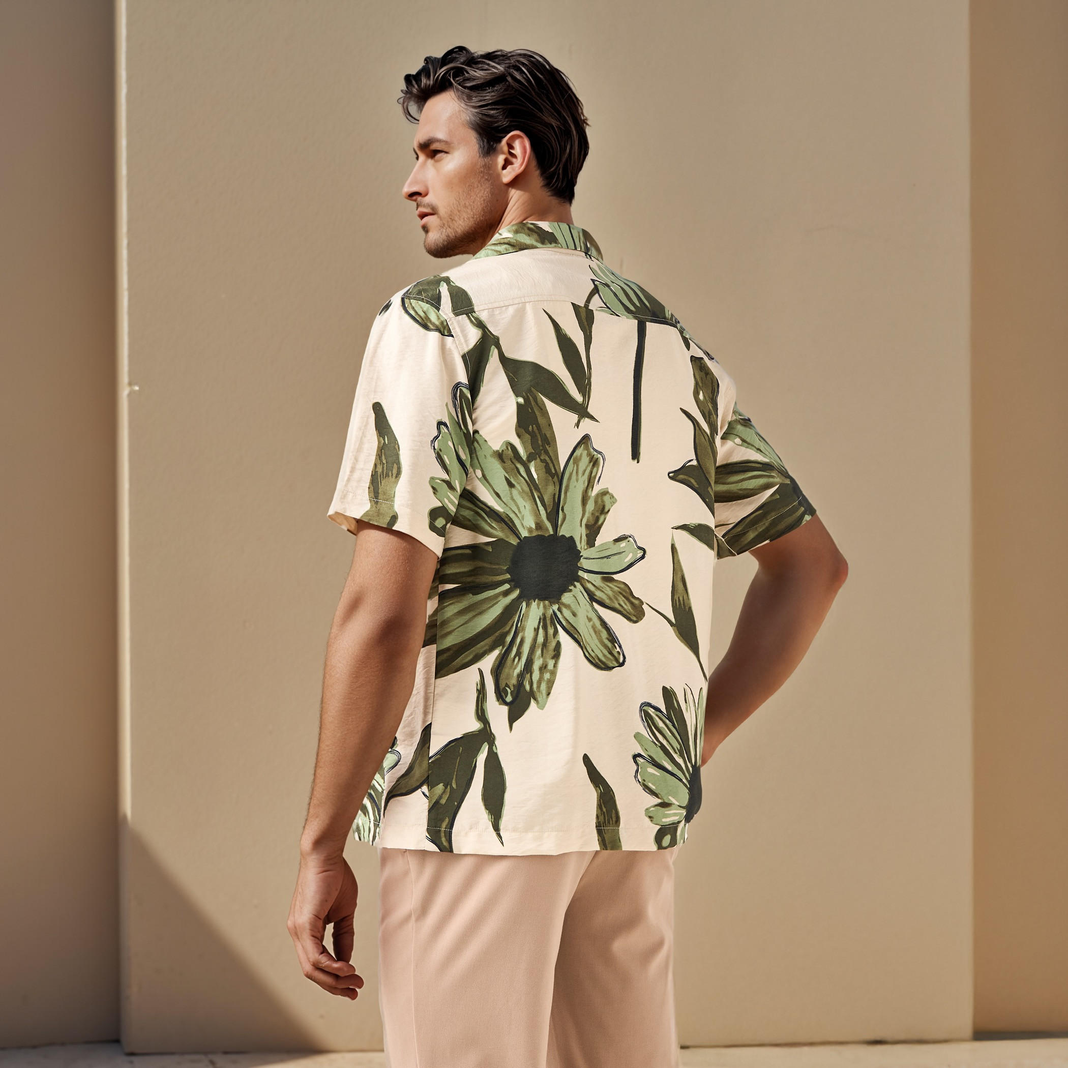 Regular Fit Floral Print Collared Resort Shirt-men-clothing-shirts-image-3