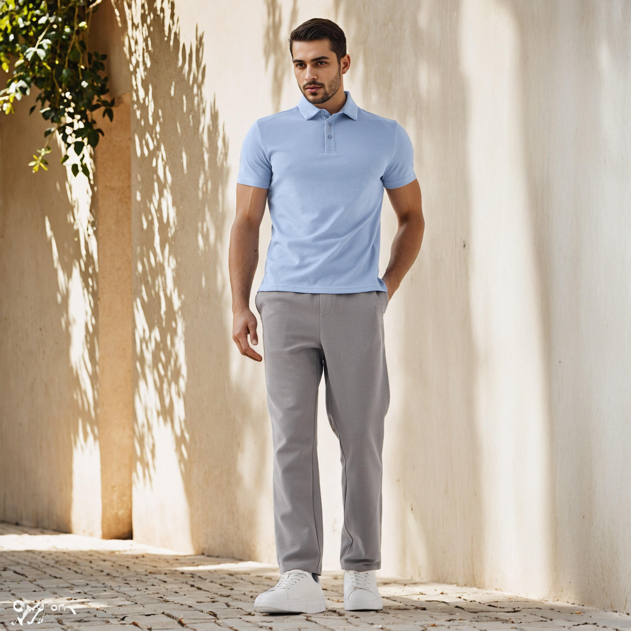 Regular Fit Flexi Waist Pants with Pockets-men-clothing-bottoms-trousersandchinos-trousers-image-2