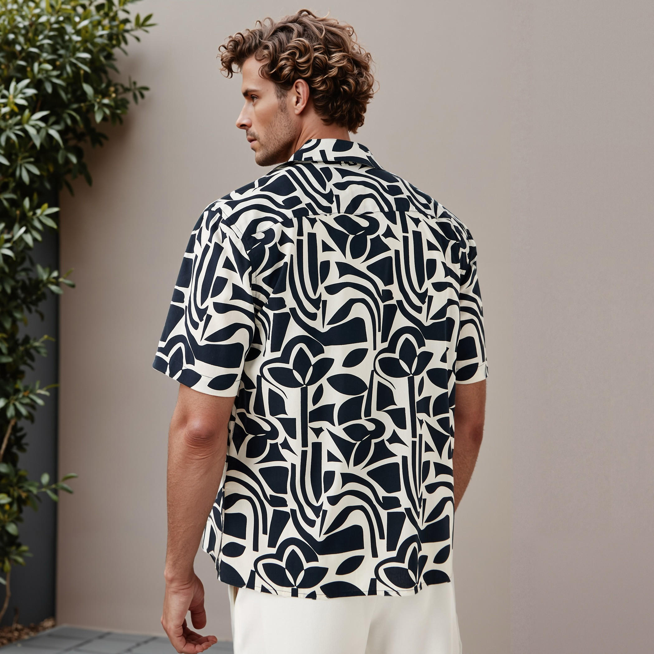 Regular Fit Printed Collared Resort Shirt-men-clothing-shirts-image-3