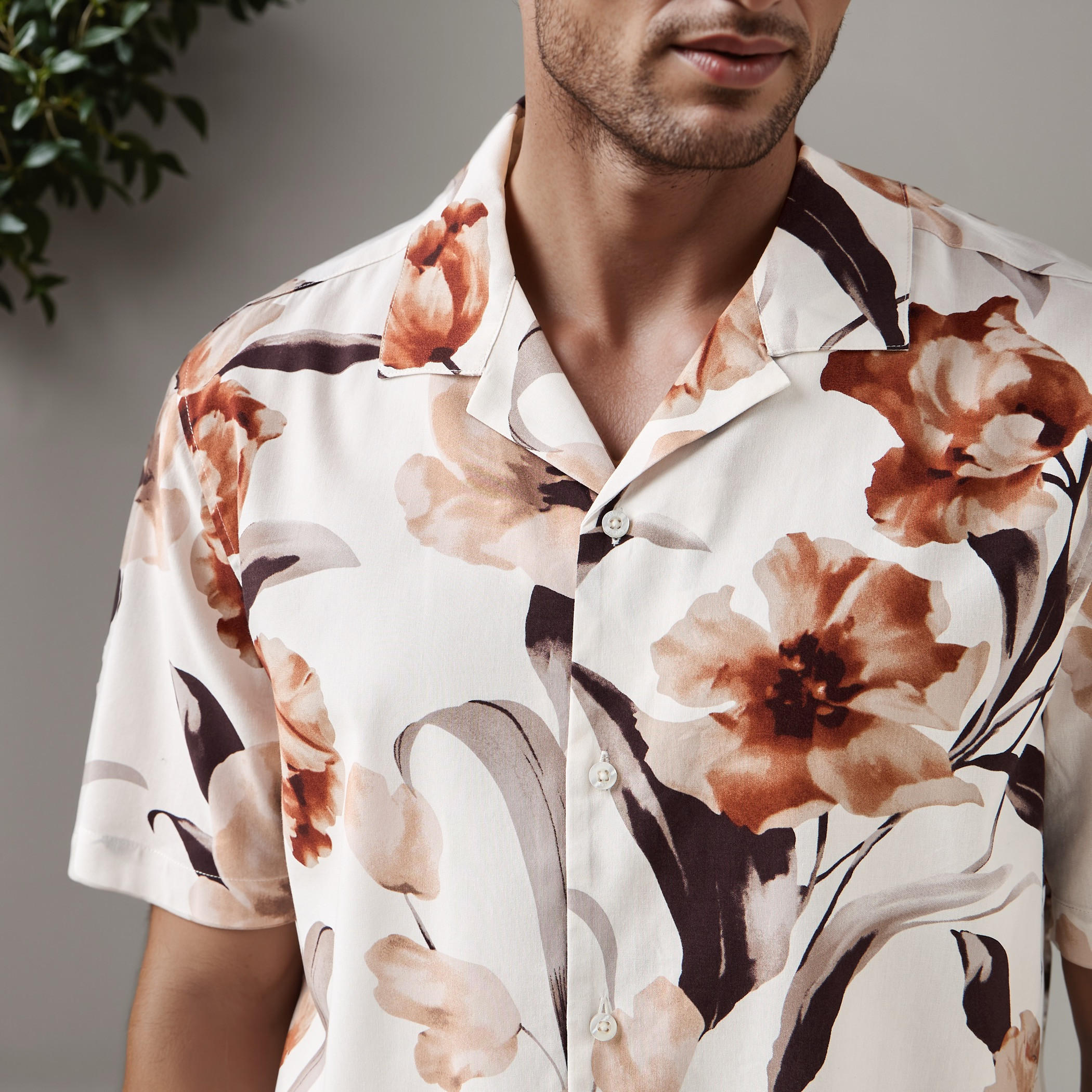 Regular Fit Printed Collared Resort Shirt-men-clothing-shirts-image-4