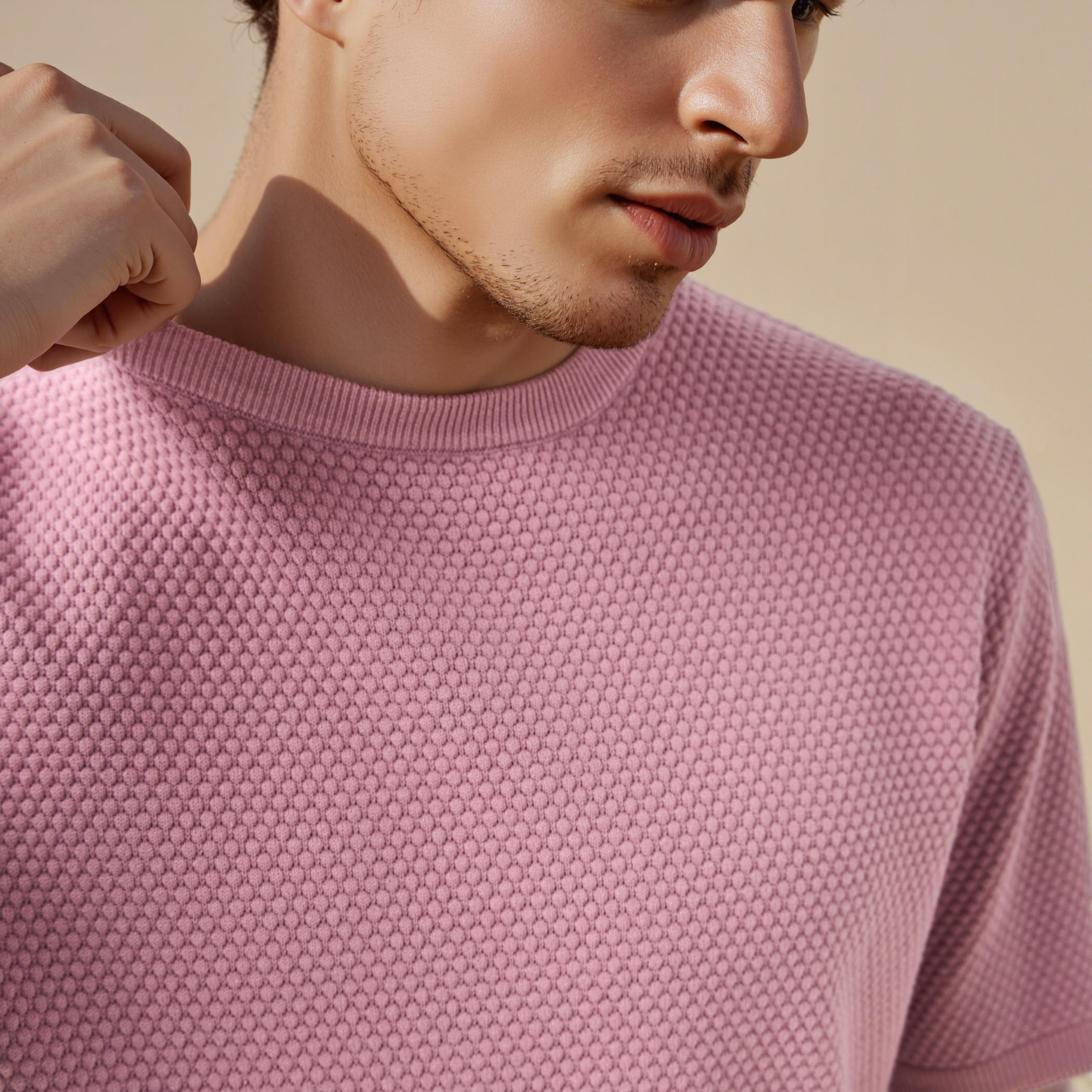 Textured Crew Neck T-shirt-men-clothing-tshirtsandpolos-tshirts-image-4