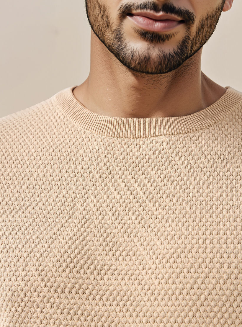 Textured Crew Neck T-shirt-men-clothing-tshirtsandpolos-tshirts-image-4