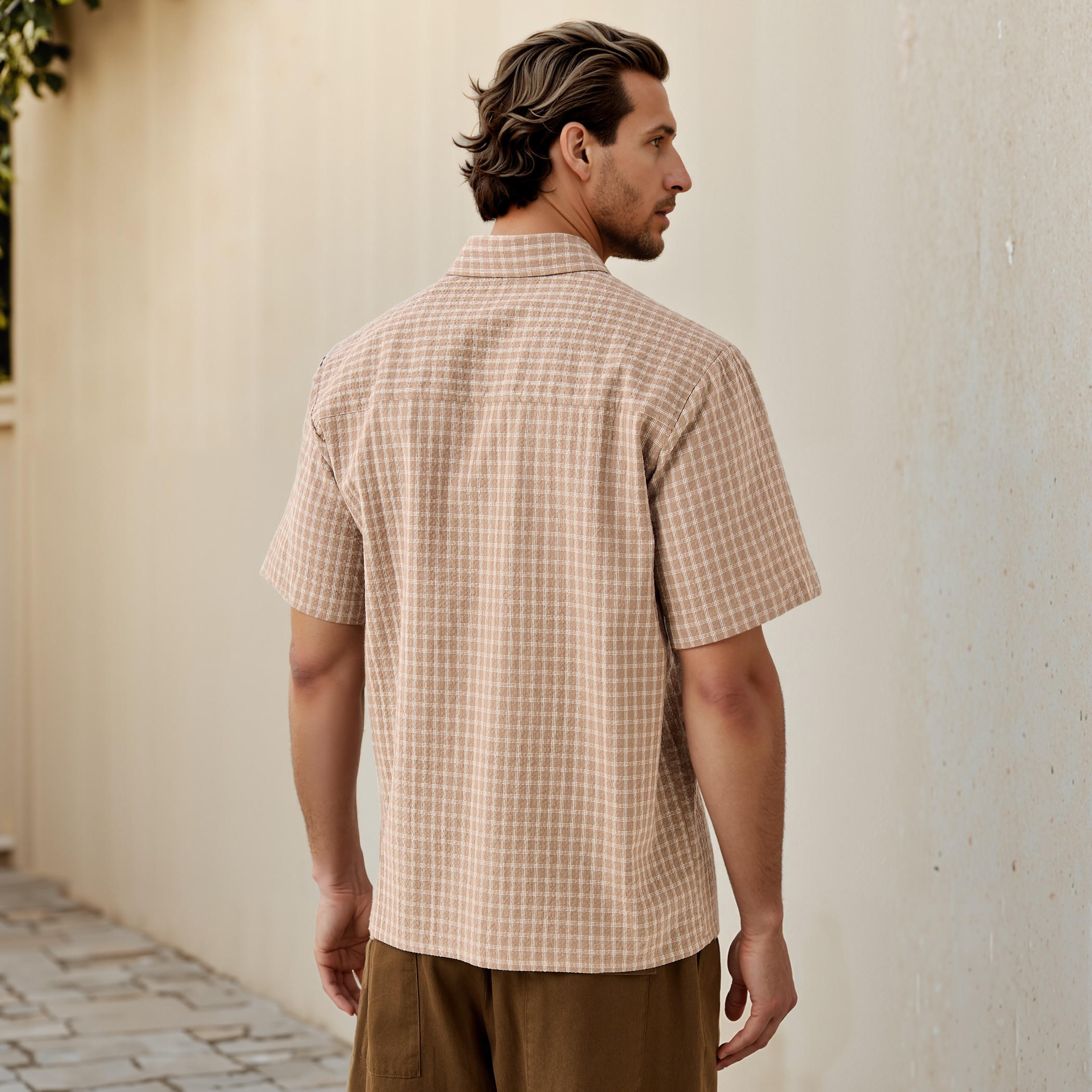 قميص كاروهات بقصّة عادية-men-clothing-shirts-image-3