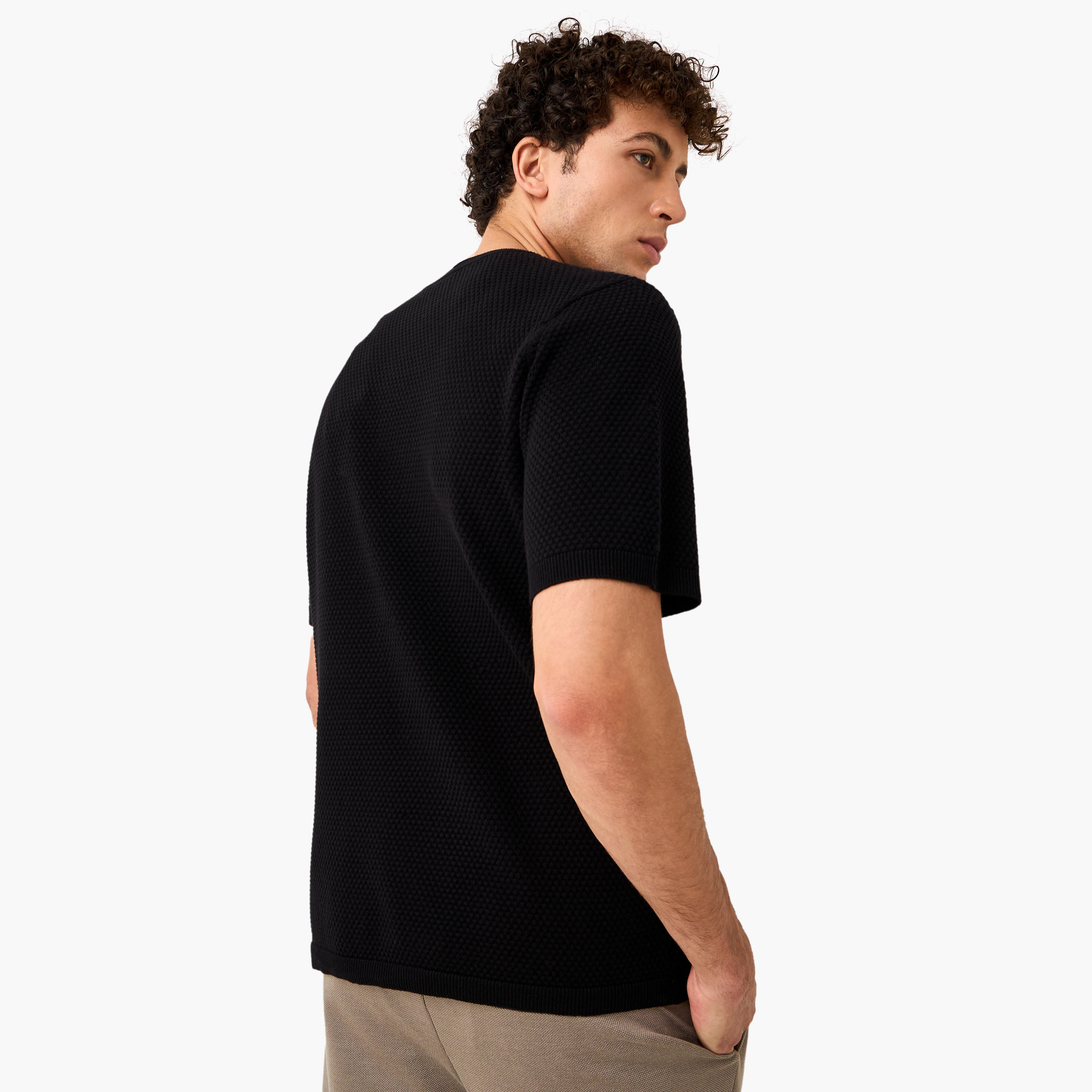 Textured Crew Neck T-shirt-men-clothing-tshirtsandpolos-tshirts-image-3